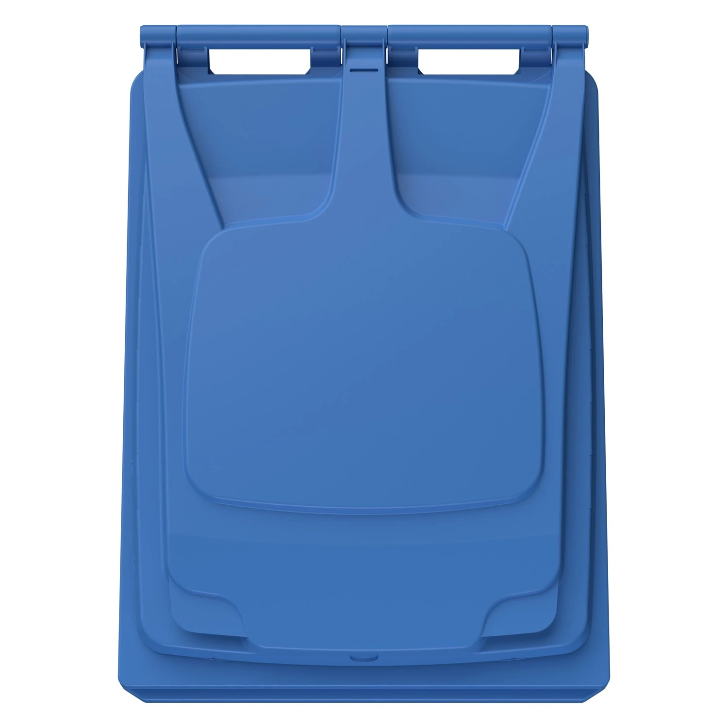 Мусорный контейнер 360 л iPlast тёмно-голубой 2-колёсный (д. 200 мм) с тёмно-голубой крышкой 8-000000025