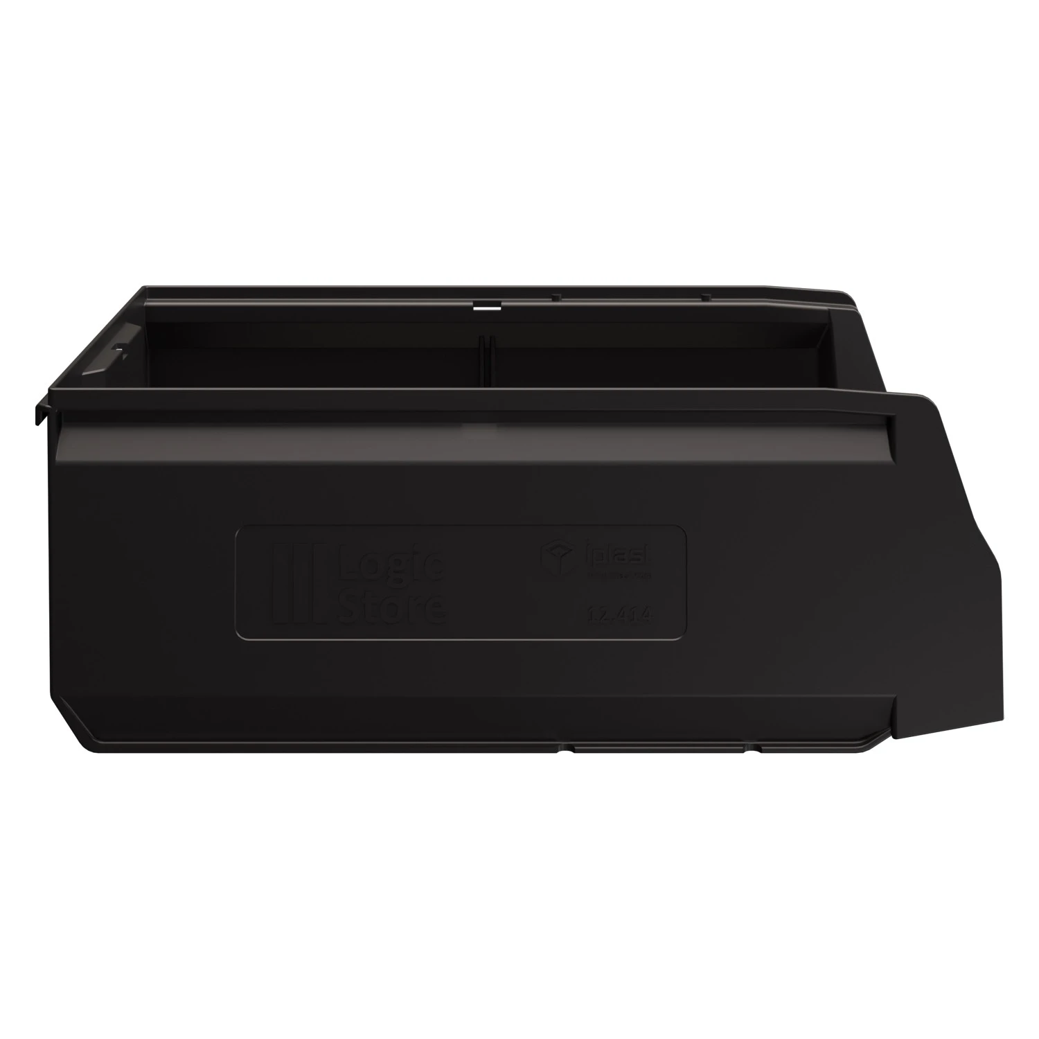 Складской лоток Logic Store 400x225x150 мм iPlast чёрный ЭКО 8-000000119