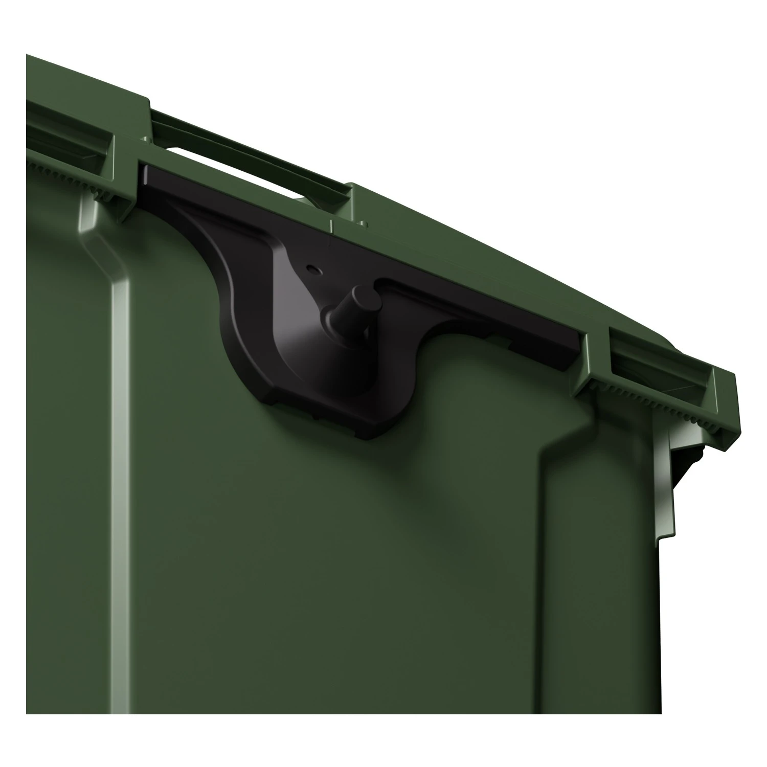Мусорный контейнер 1100 л iPlast зелёный 4-колёсный с зелёной крышкой N1 (20.807.1) 8-000000013
