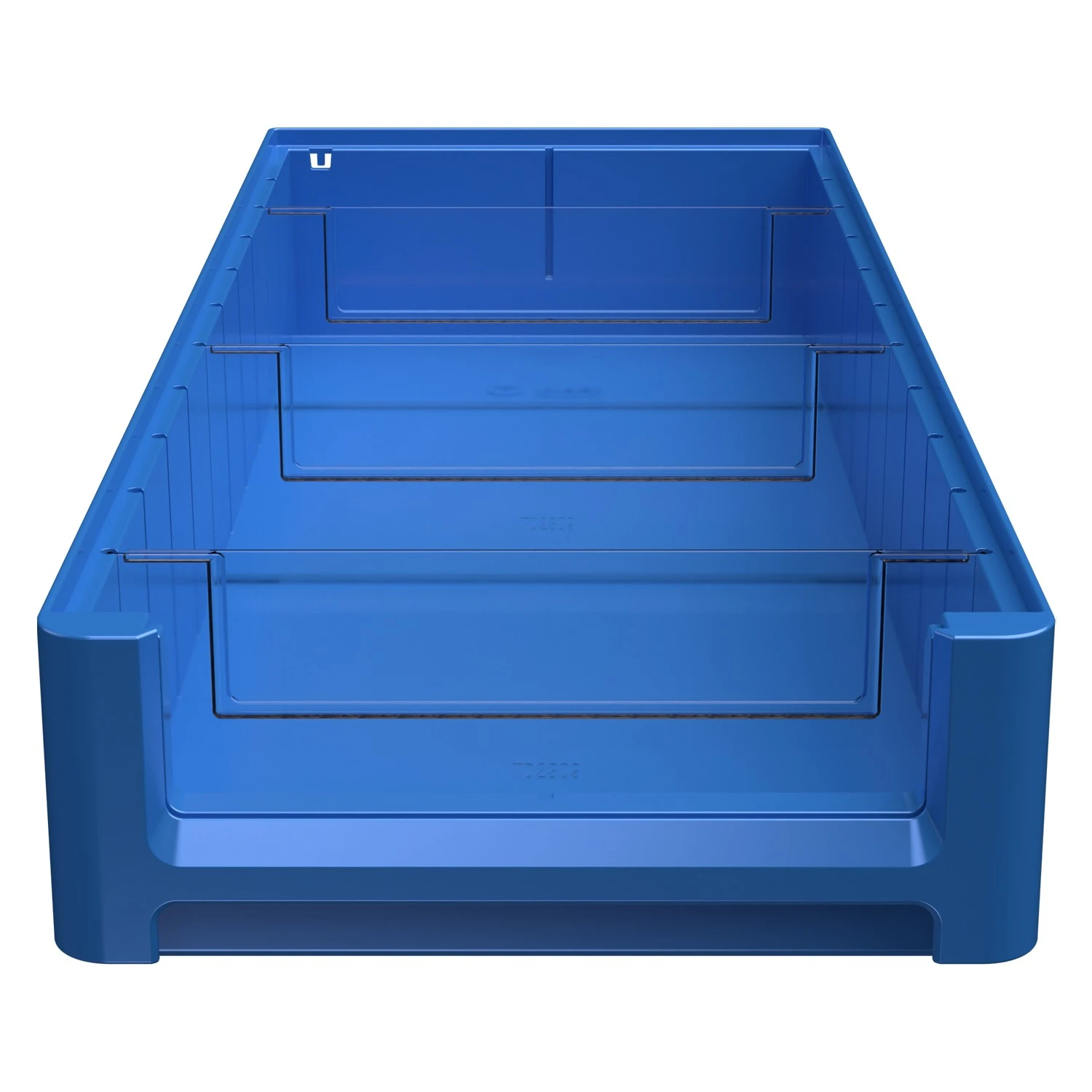 Полочный контейнер SK-6209 600х235х90 мм iPlast голубой с 3 поперечными перегородками 8-000000096