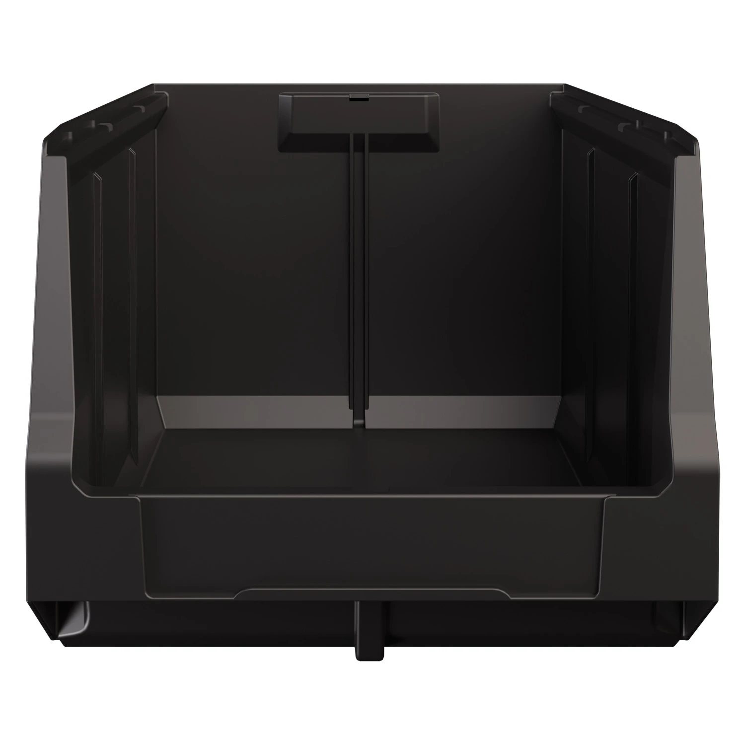 Складской лоток Logic Store 500х300х250 мм iPlast чёрный ЭКО с отверстиями для перегородок N1 (12.407.1) 8-000000125