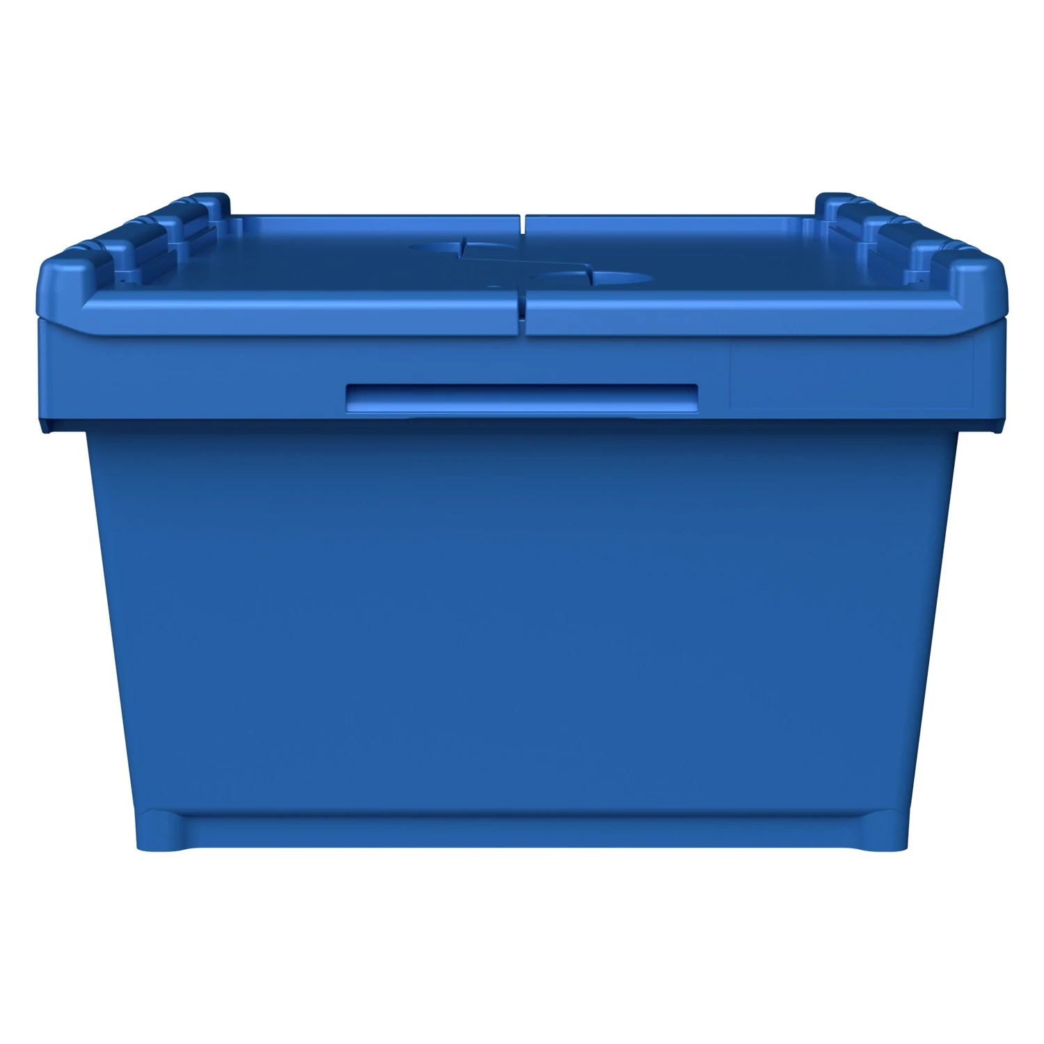 Вкладываемый контейнер INSTORE KVR-6422 600х400х245 мм iPlast голубой с усиленным дном и распашной крышкой 8-000000405