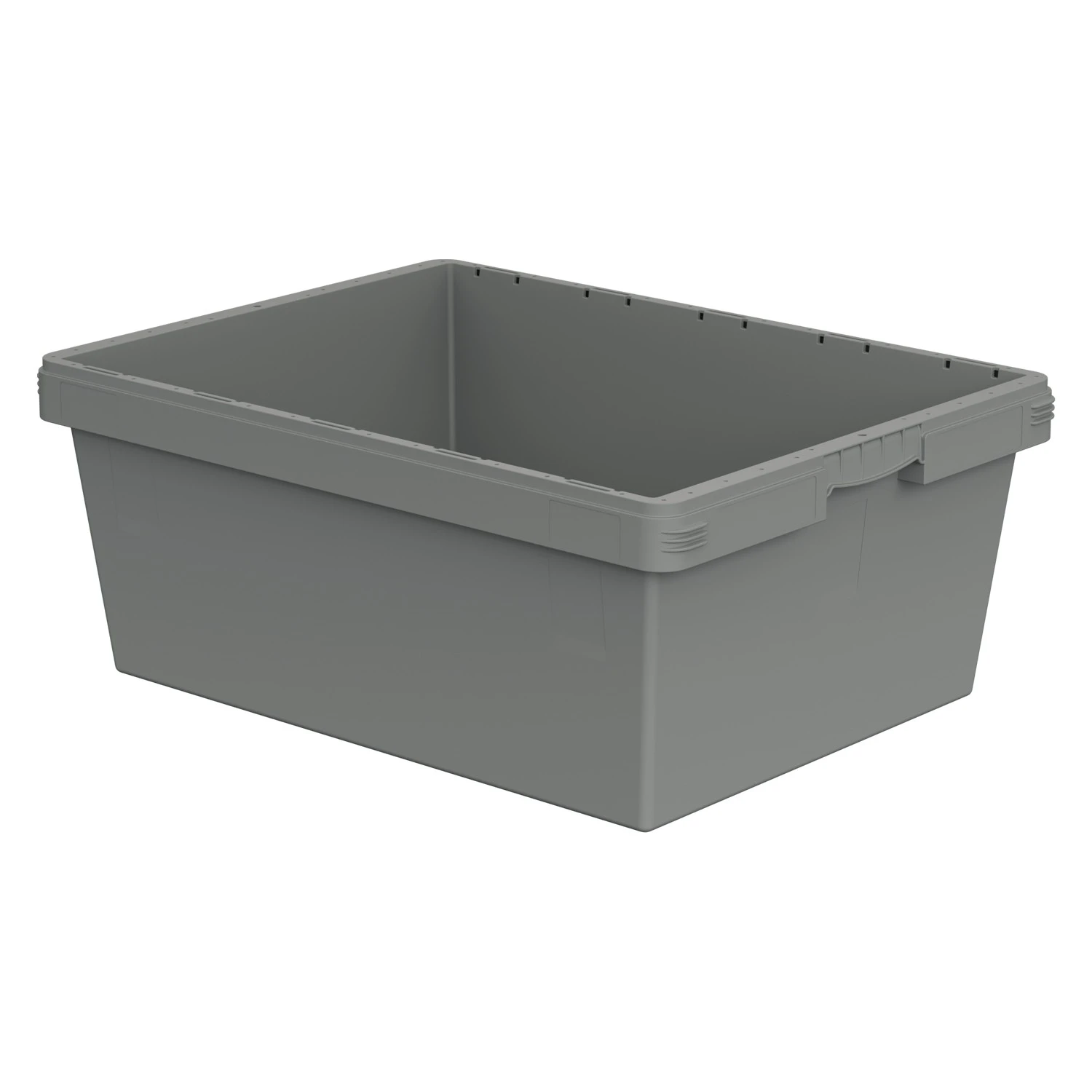 Вкладываемый контейнер INSTORE KV-8632 800x600x320 мм iPlast светло-серый со сплошным дном 8-000000410