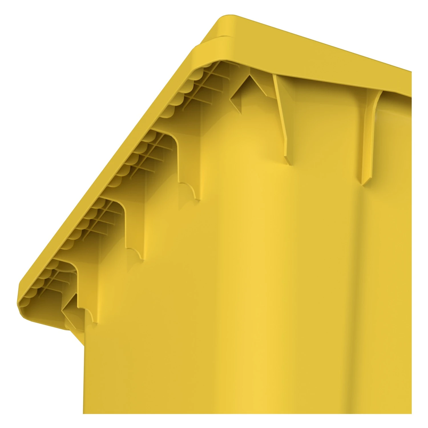 Мусорный контейнер 240 л iPlast жёлтый 2-колёсный (д. 200 мм) с жёлтой крышкой NEW (20.808) 8-000000030