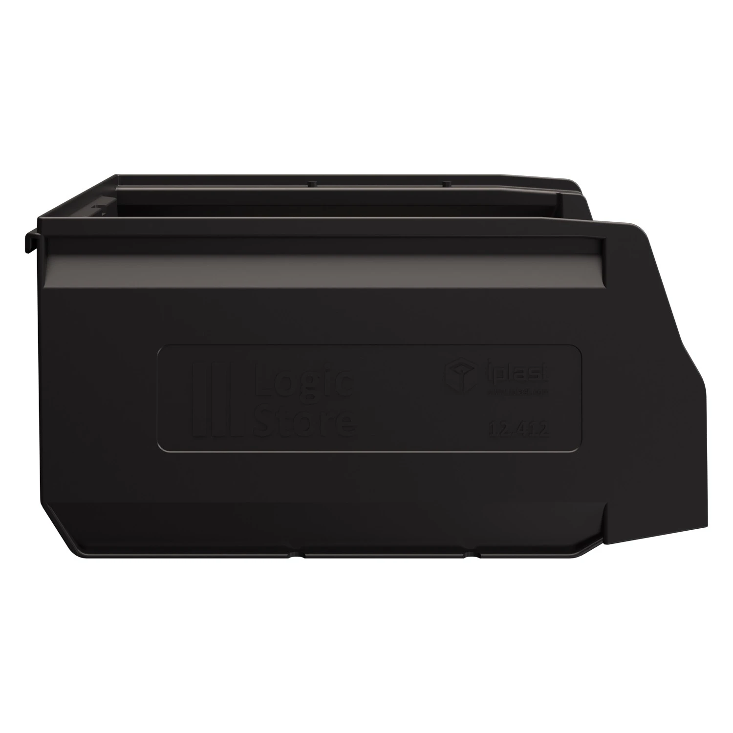 Складской лоток Logic Store 300x225x150 мм iPlast чёрный ЭКО 8-000000122