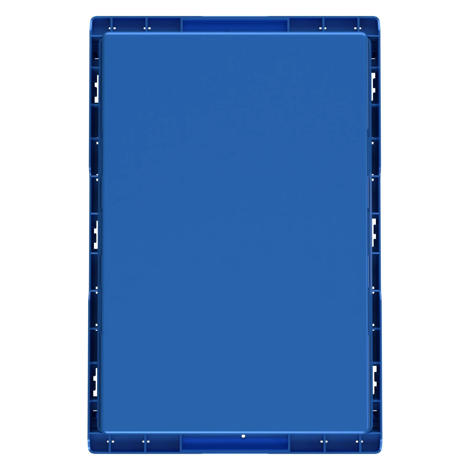 Вкладываемый контейнер INSTORE KV-6422 600x400x220 мм iPlast голубой со сплошным дном 8-000000163