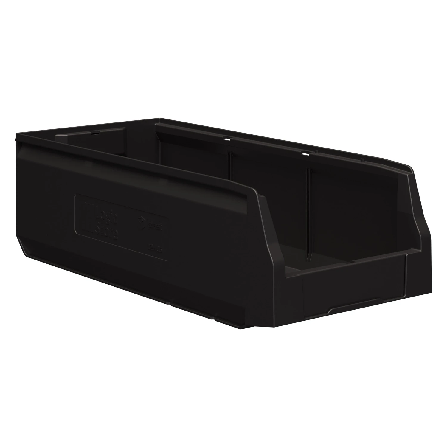 Складской лоток Logic Store 500х225х150 мм iPlast чёрный ЭКО с отверстиями для перегородок N1 (12.405.1) 8-000000528
