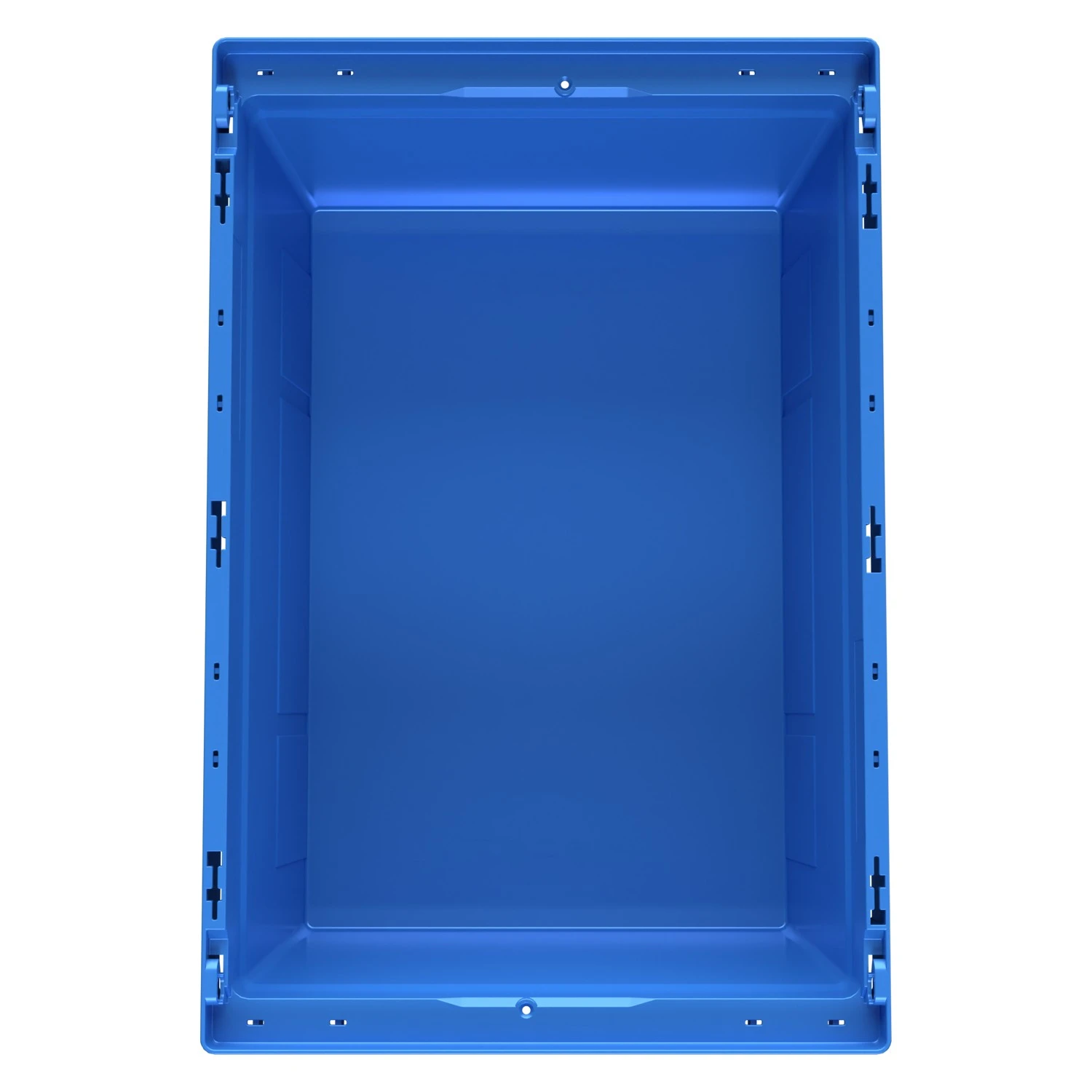 Вкладываемый контейнер INSTORE KV-6427 600x400x272 мм iPlast голубой со сплошным дном 8-000000164