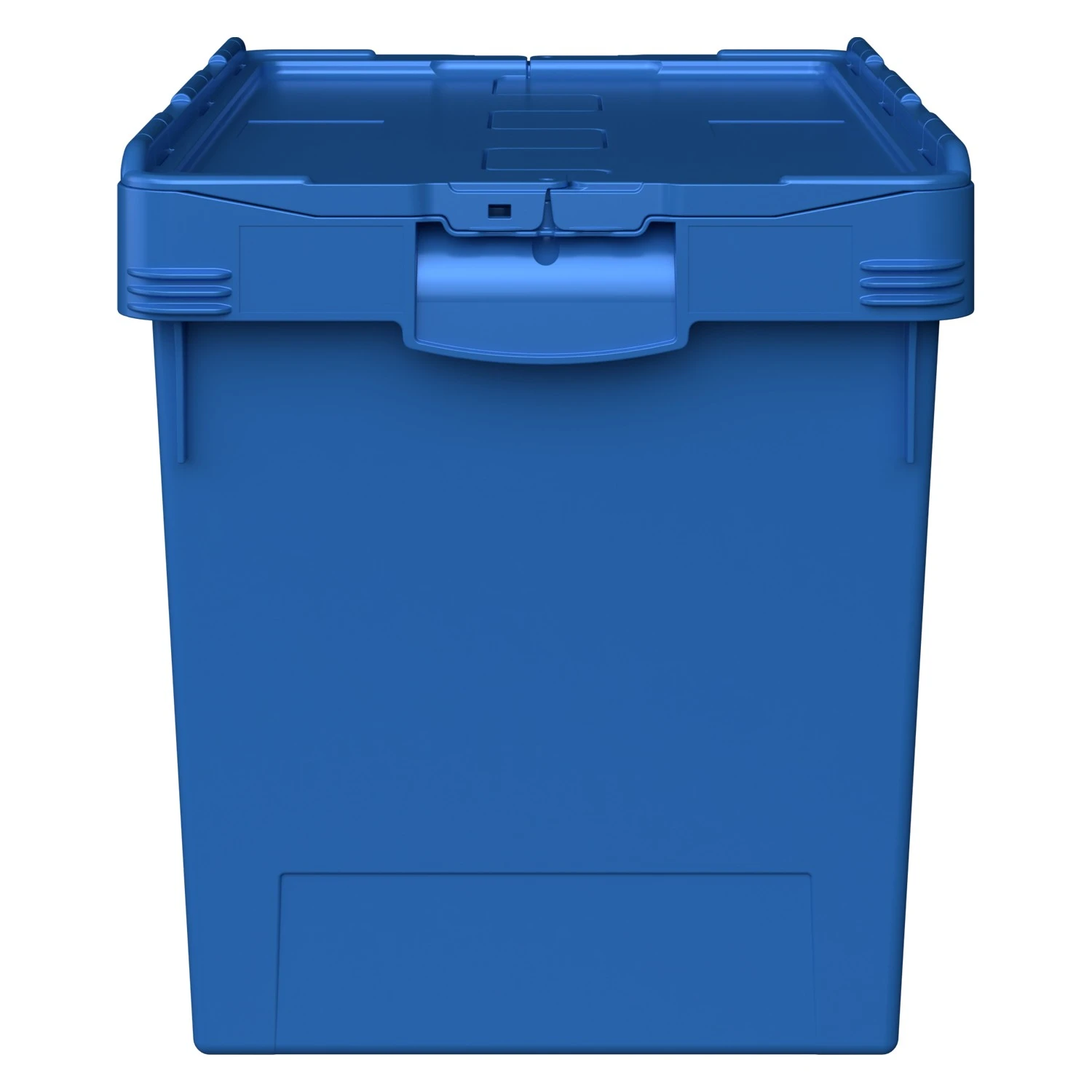 Вкладываемый контейнер INSTORE KV-6442.1 600х400х420 мм iPlast голубой со сплошным дном и распашной крышкой 8-000000166