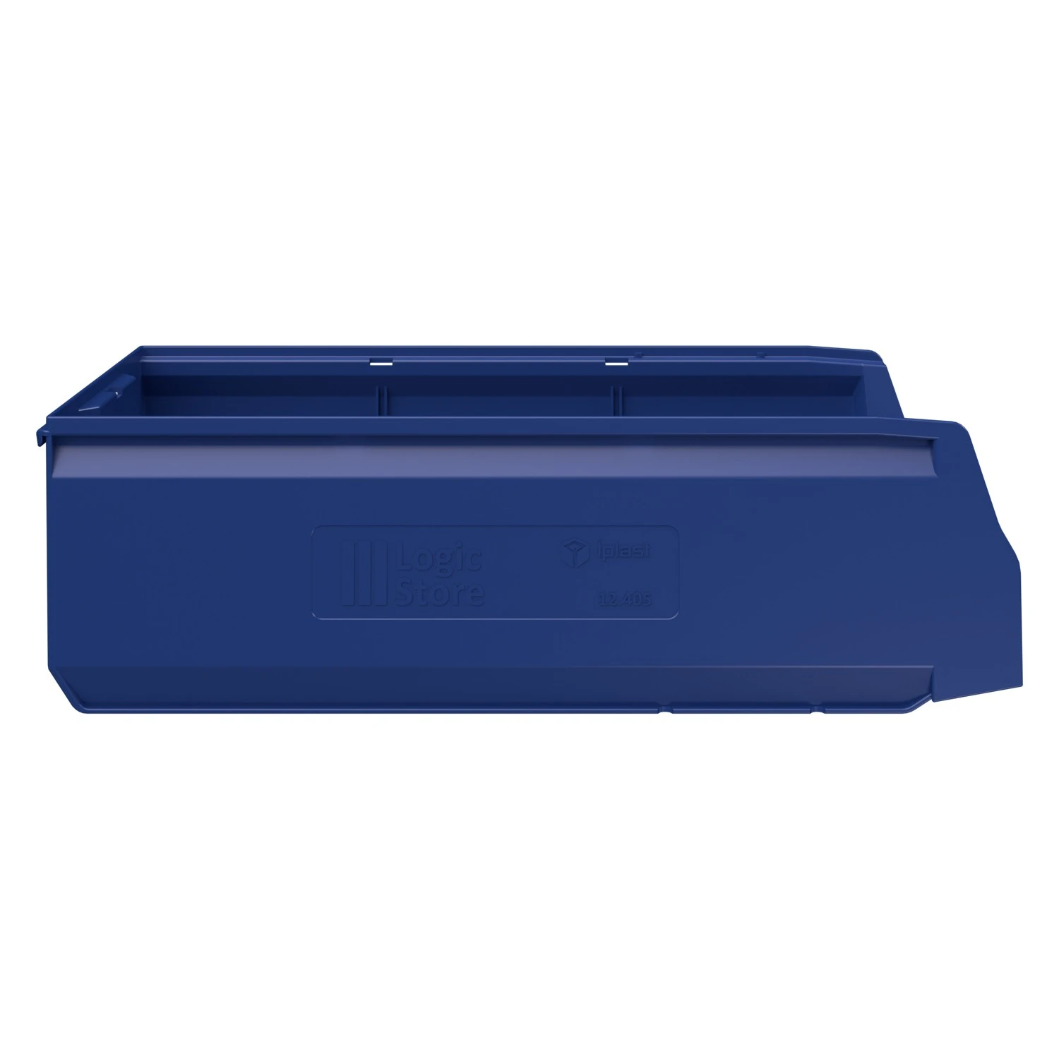 Складской лоток Logic Store 500х225х150 мм iPlast синий индиго с отверстиями для перегородок N1 (12.405.1) 8-000000519