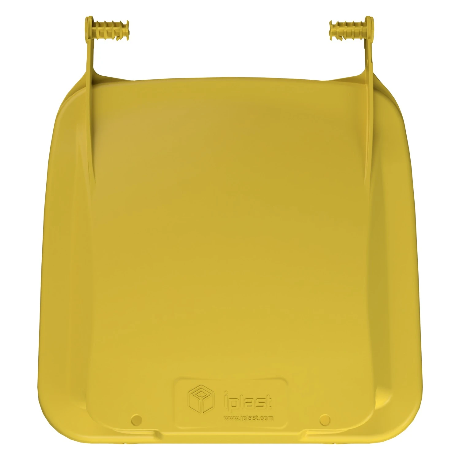 Крышка для мусорного контейнера 120 л (Light) iPlast жёлтая c осями для крепления 8-000000281