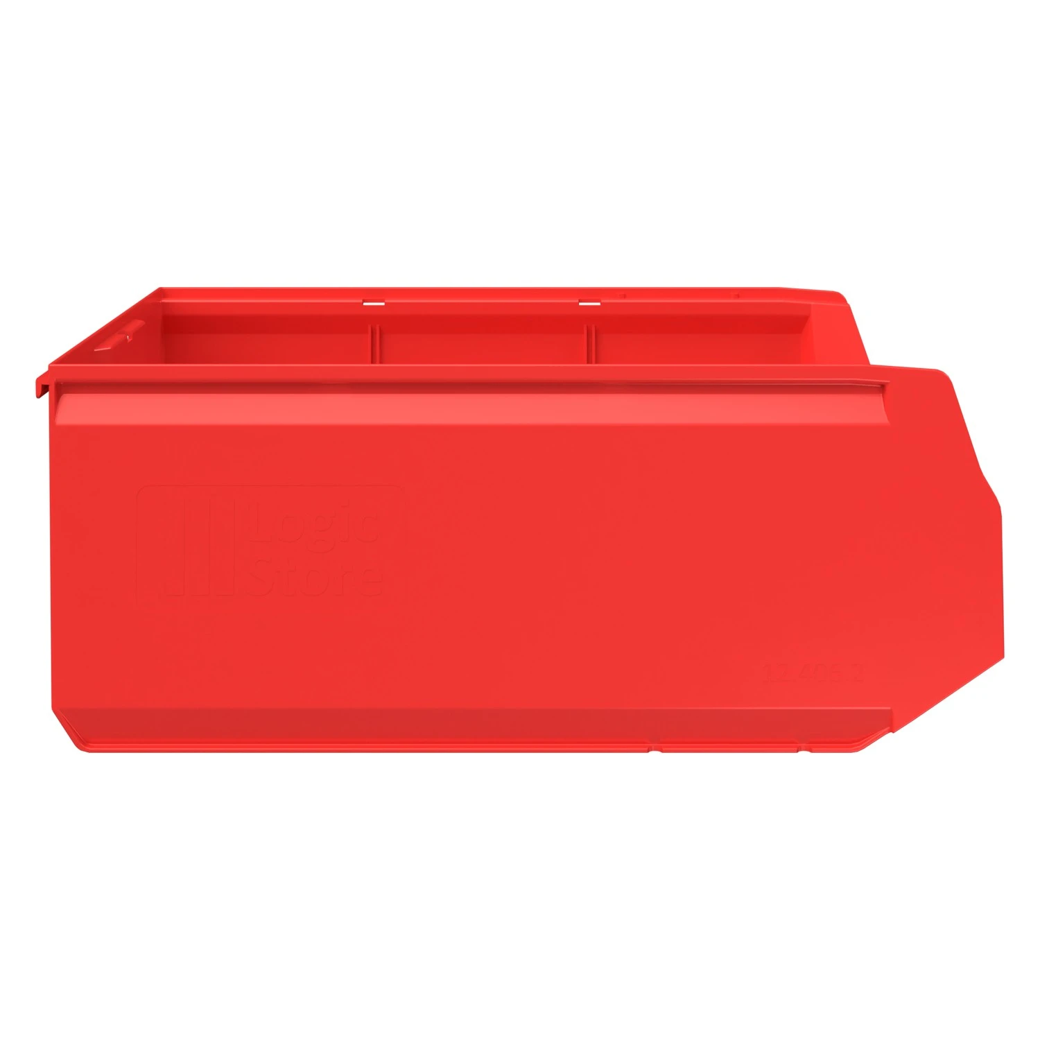Складской лоток Logic Store 500х300х200 мм iPlast красный с отверстиями для перегородок N2 (12.406.2) 8-000000130