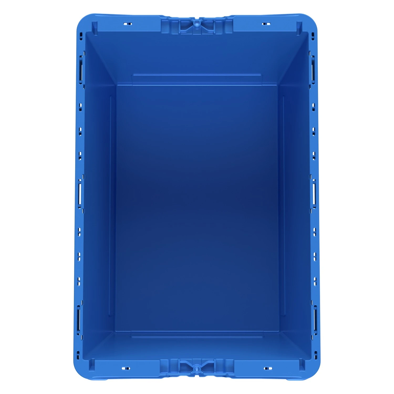 Вкладываемый контейнер INSTORE KV-6442.1 600x400x420 мм iPlast голубой со сплошным дном 8-000000407