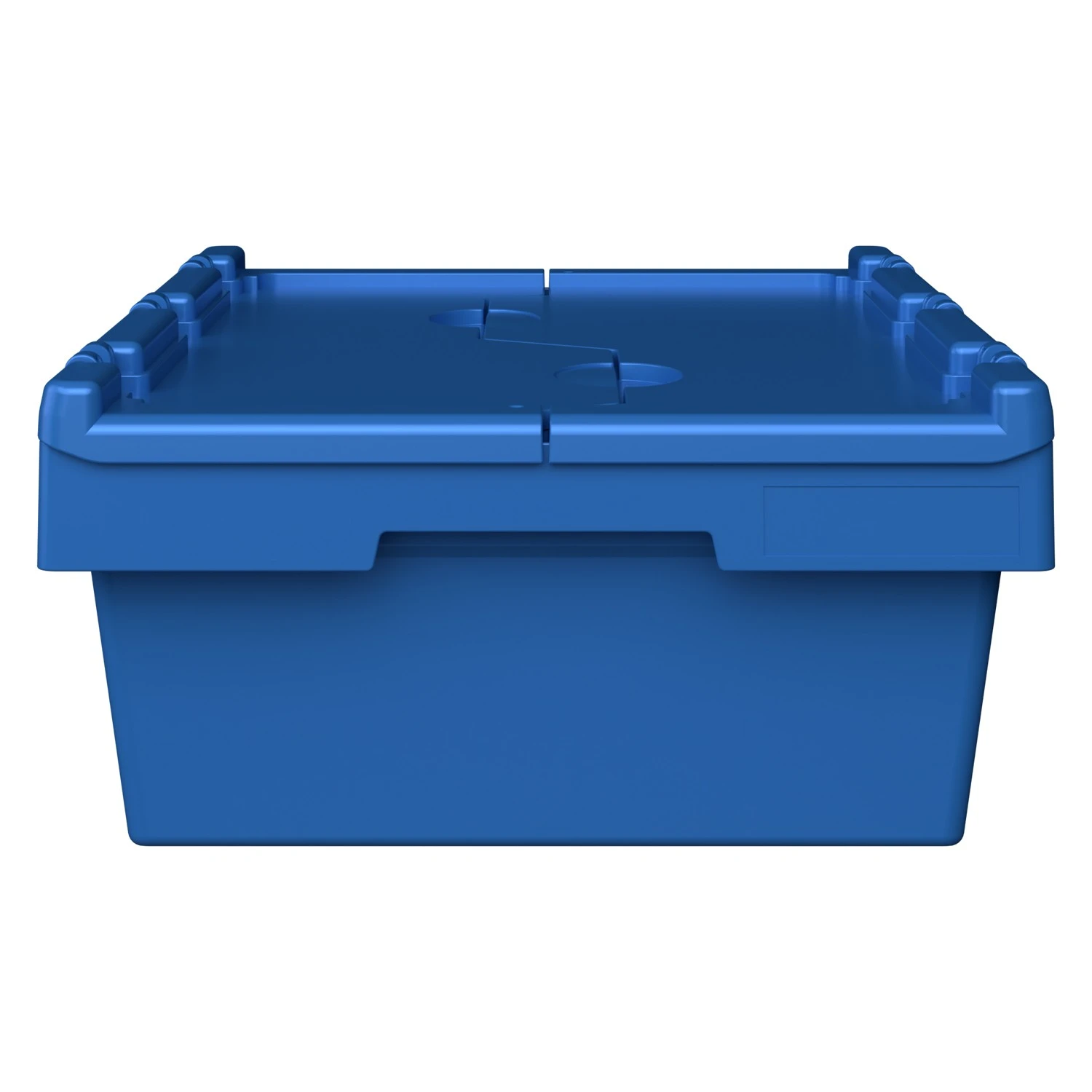 Вкладываемый контейнер INSTORE KV-6417 600х400х196 мм iPlast голубой со сплошным дном и распашной крышкой 8-000000403