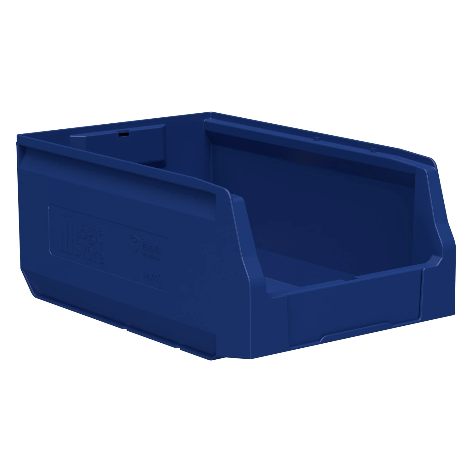 Складской лоток Logic Store 350x225x150 мм iPlast синий индиго с отверстиями для продольной перегородки 8-000000138