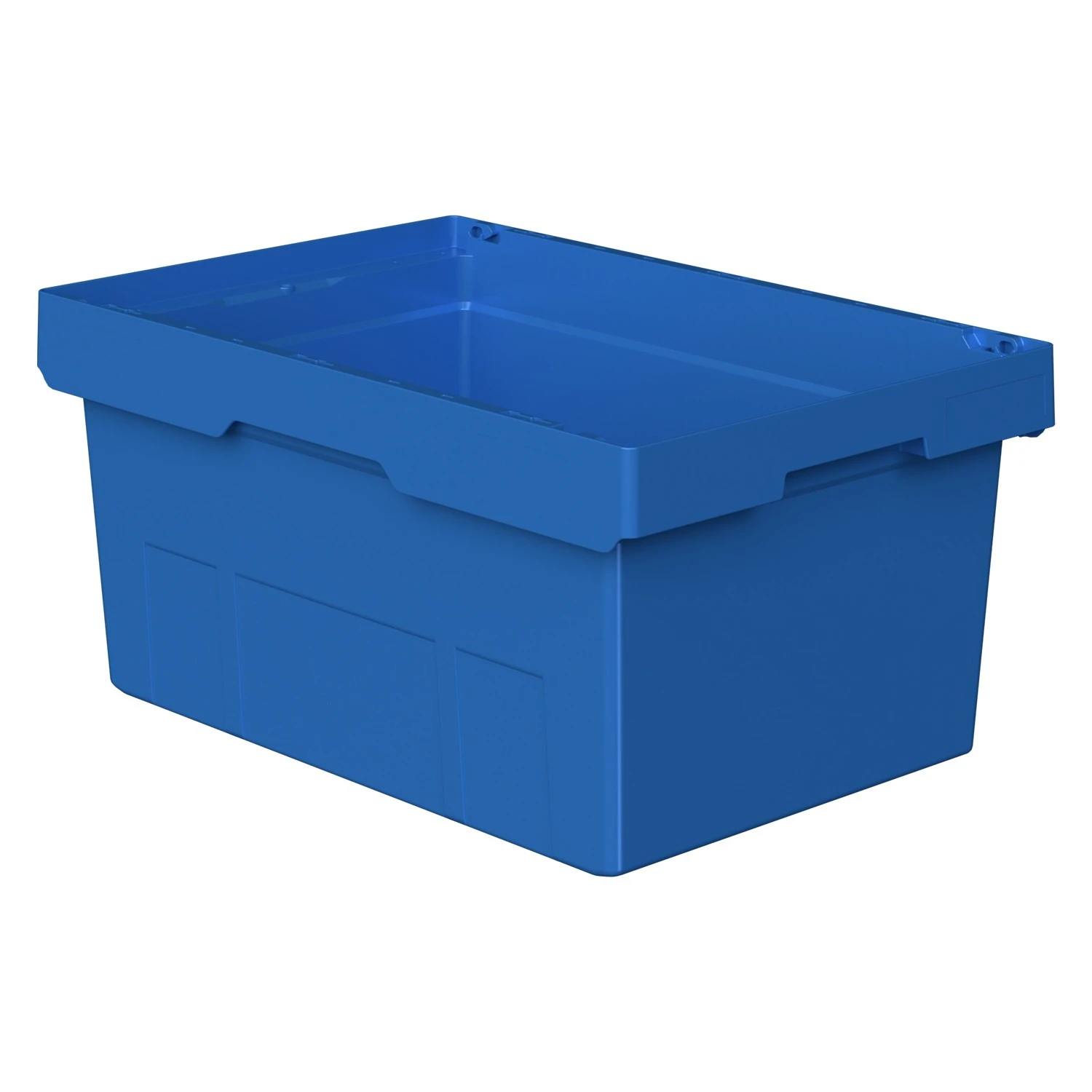 Вкладываемый контейнер INSTORE KV-6427 600x400x272 мм iPlast голубой со сплошным дном 8-000000164