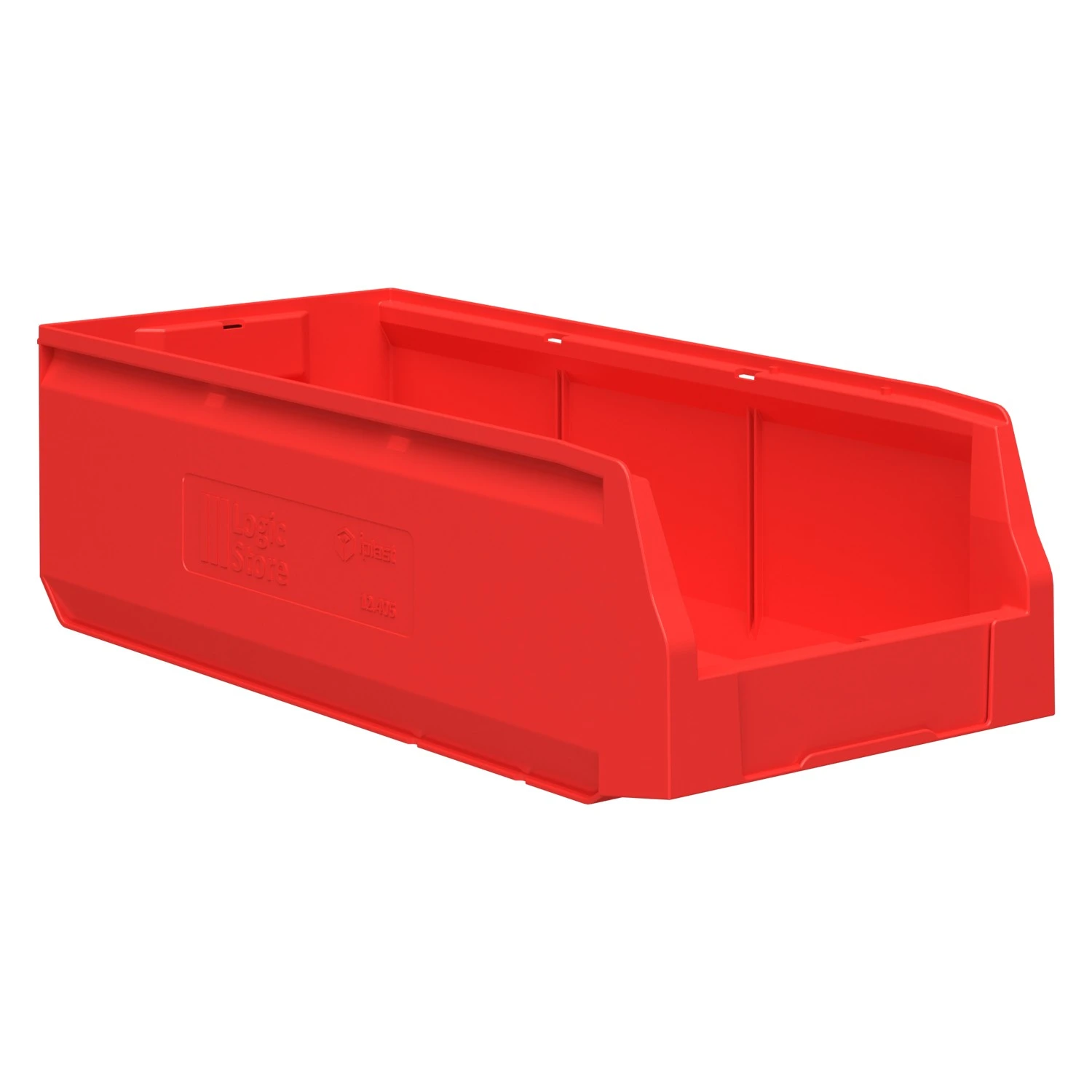 Складской лоток Logic Store 500х225х150 мм iPlast красный с отверстиями для перегородок N1 (12.405.1) 8-000000510