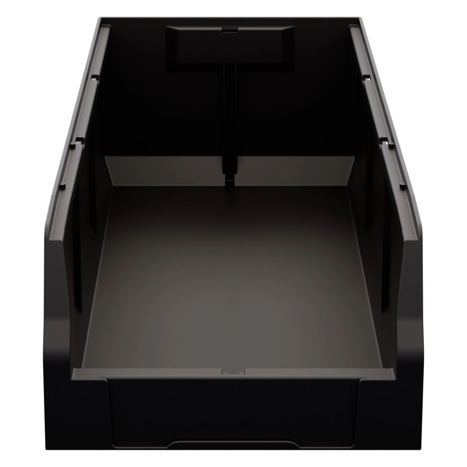 Складской лоток Logic Store 500х225х150 мм iPlast чёрный ЭКО с отверстиями для перегородок N2 (12.405.2) 8-000000131