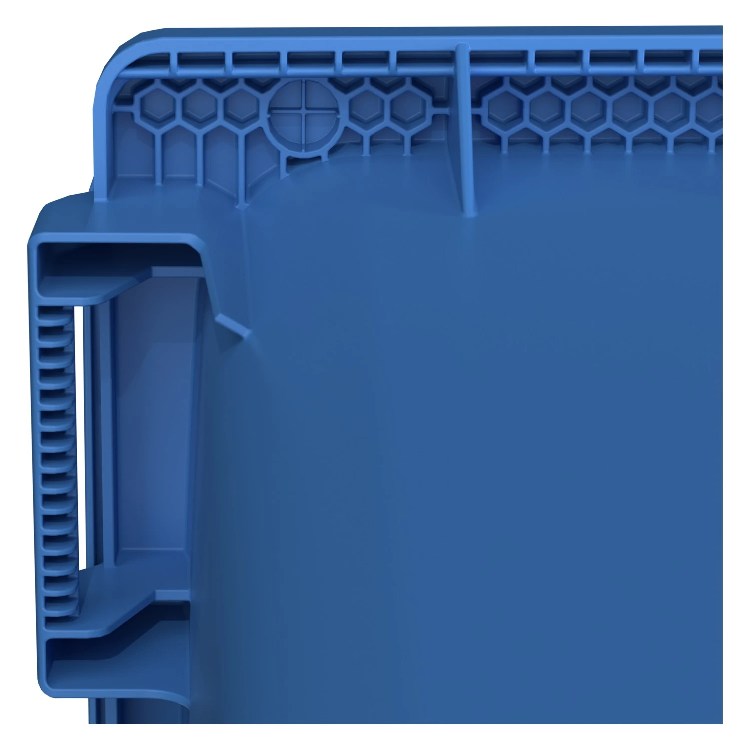 Мусорный контейнер 770 л iPlast тёмно-голубой 4-колёсный с тёмно-голубой крышкой 8-000000019
