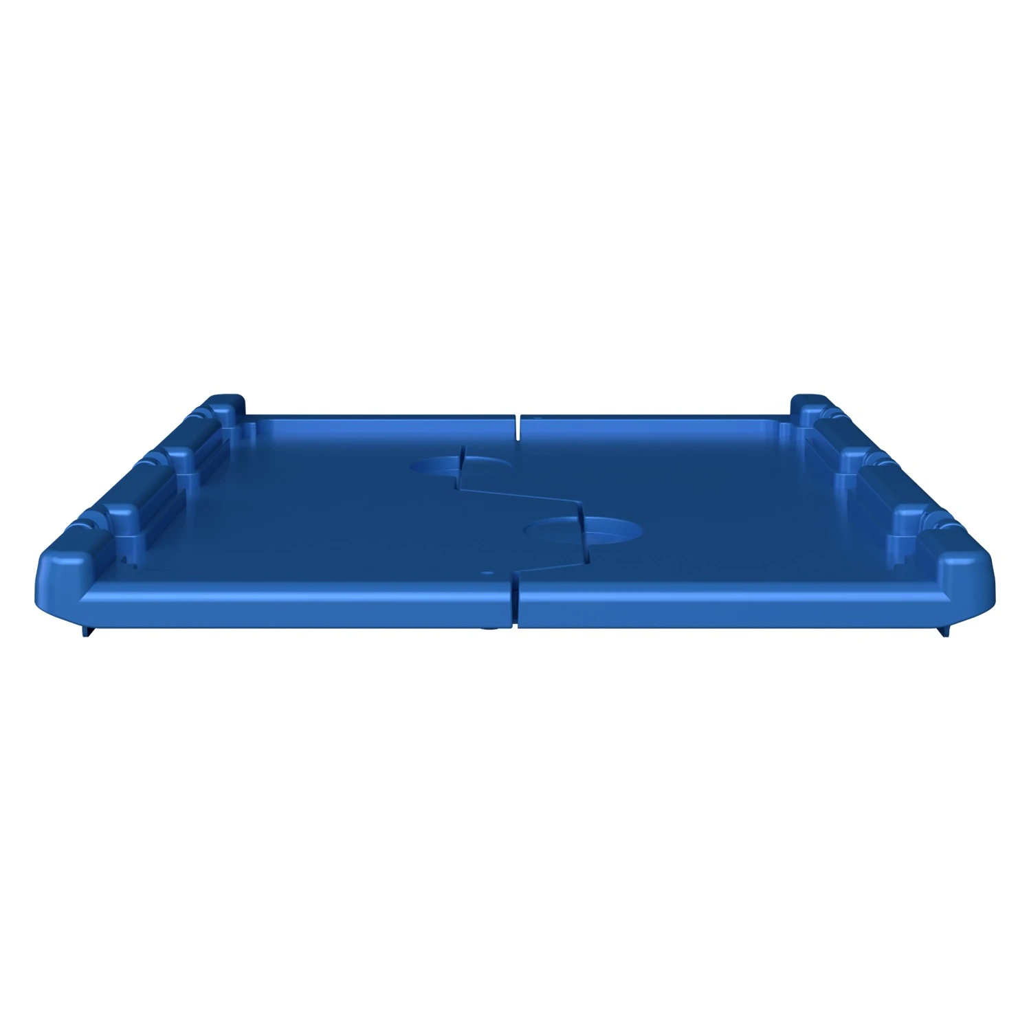 Крышка пластиковая LF-64 610х410 мм iPlast голубая распашная c осями для контейнера KV-6417, 6422, 6427 8-000000385
