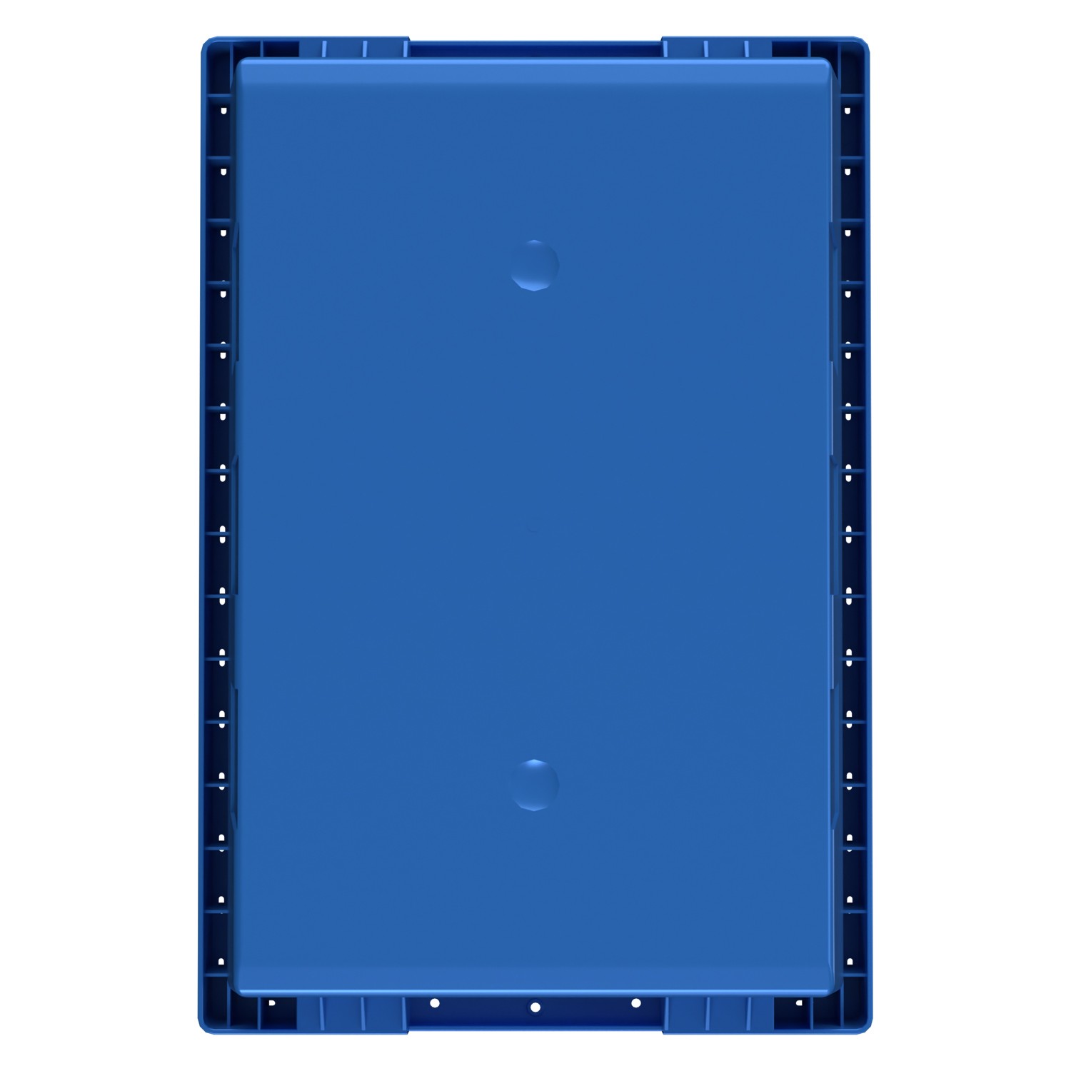 Вкладываемый контейнер INSTORE KV-5328 490x330x280 мм iPlast голубой со сплошным дном 8-000000162