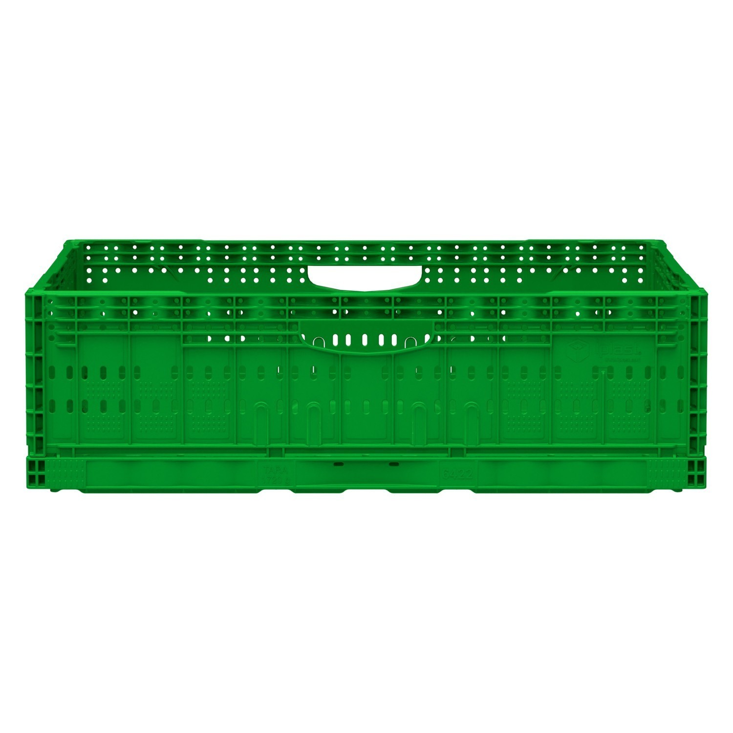 Складной ящик FC-6418 600х400х180 мм iPlast салатовый перфорированный 8-000000500
