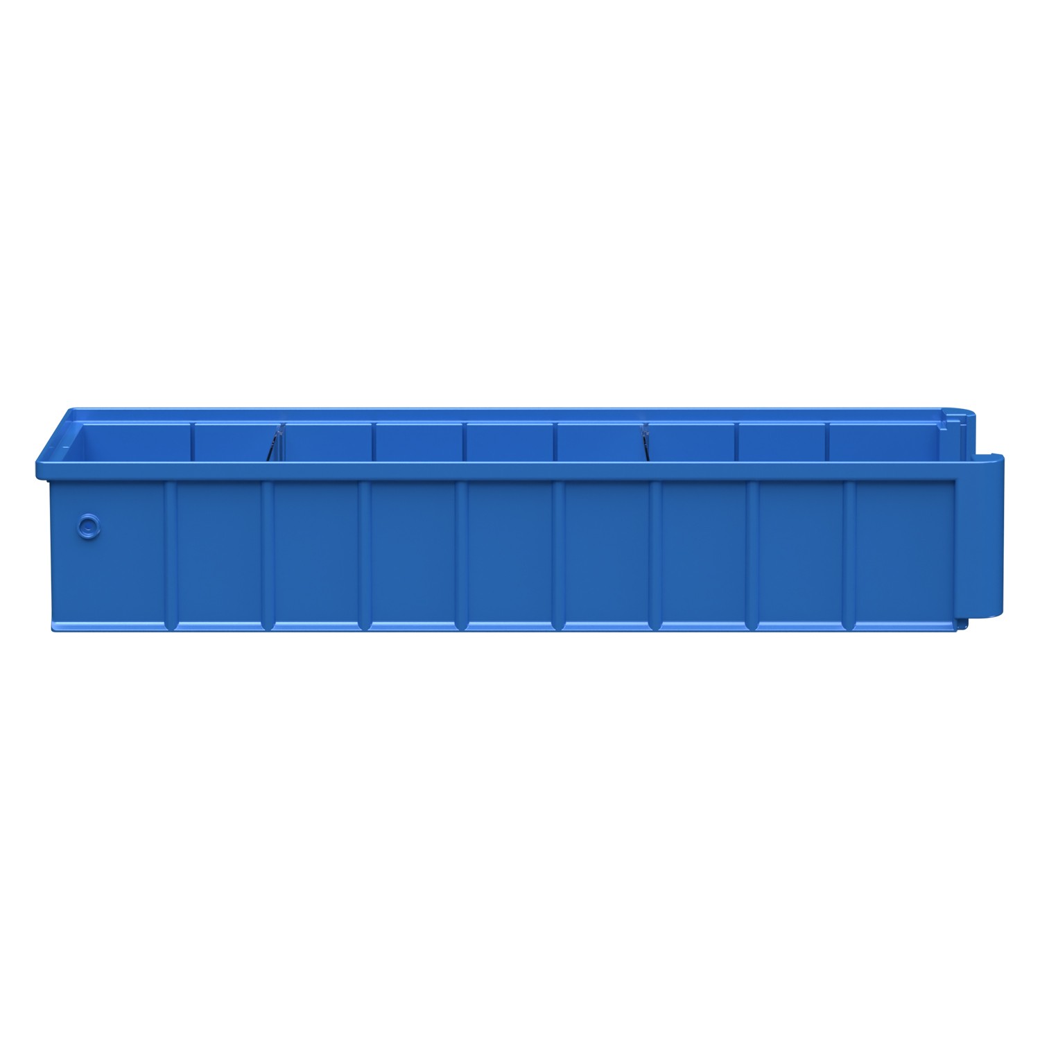 Полочный контейнер SK-51509 500х155х90 мм iPlast голубой с 2 поперечными перегородками 8-000000101