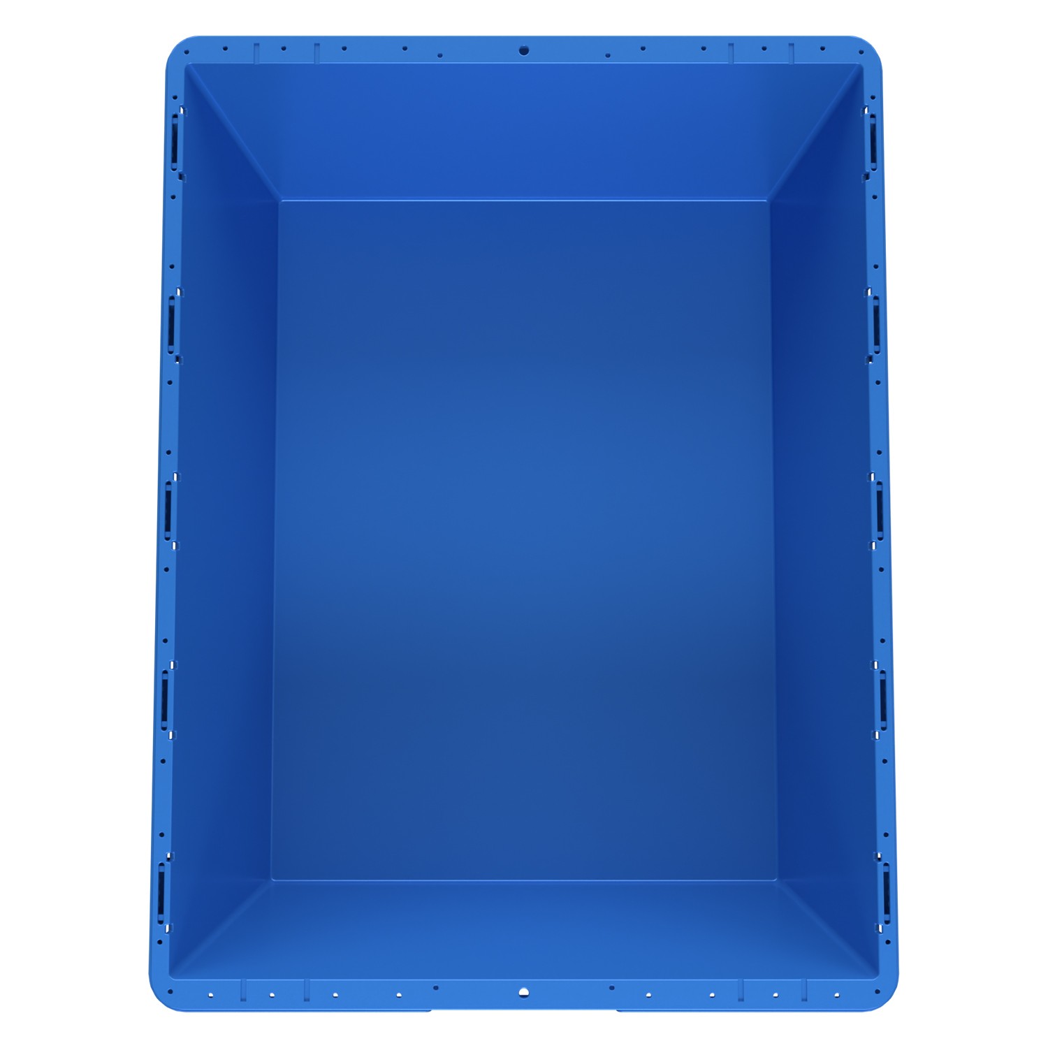 Вкладываемый контейнер INSTORE KVR-8634.1 800х600х340 мм iPlast голубой с усиленным дном и штабельным упором 8-000000409