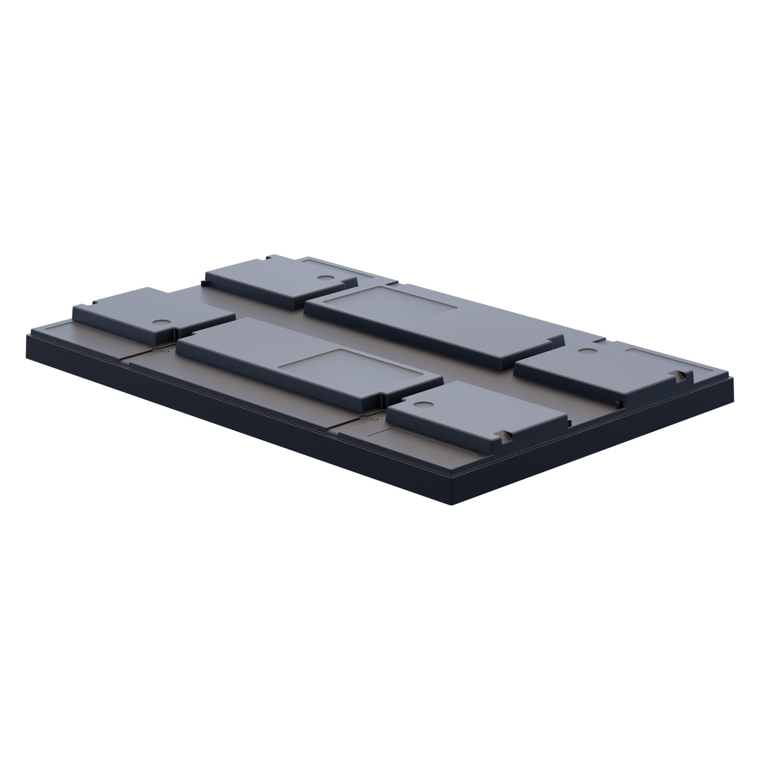 Крышка пластиковая BL 1200х800х50 мм iPlast чёрная N1 (05.016.1) 8-000000191
