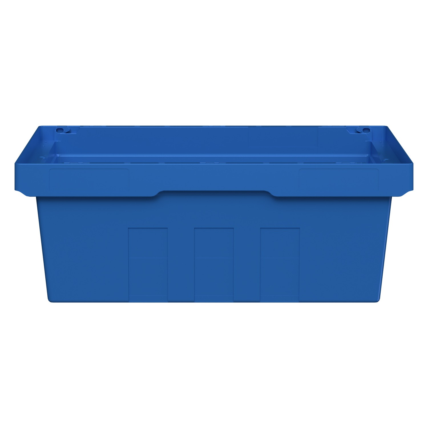 Вкладываемый контейнер INSTORE KV-6422 600x400x220 мм iPlast голубой со сплошным дном 8-000000163