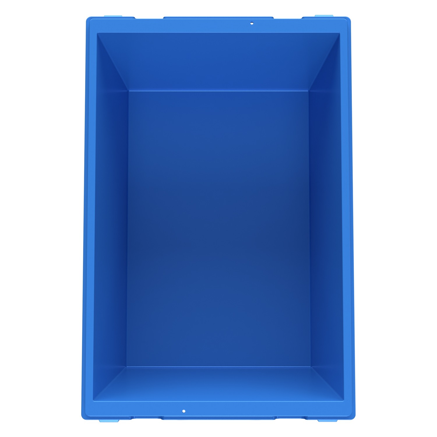 Вкладываемый контейнер INSTORE KV-6432 600x400x320 мм iPlast голубой со сплошным дном 8-000000159