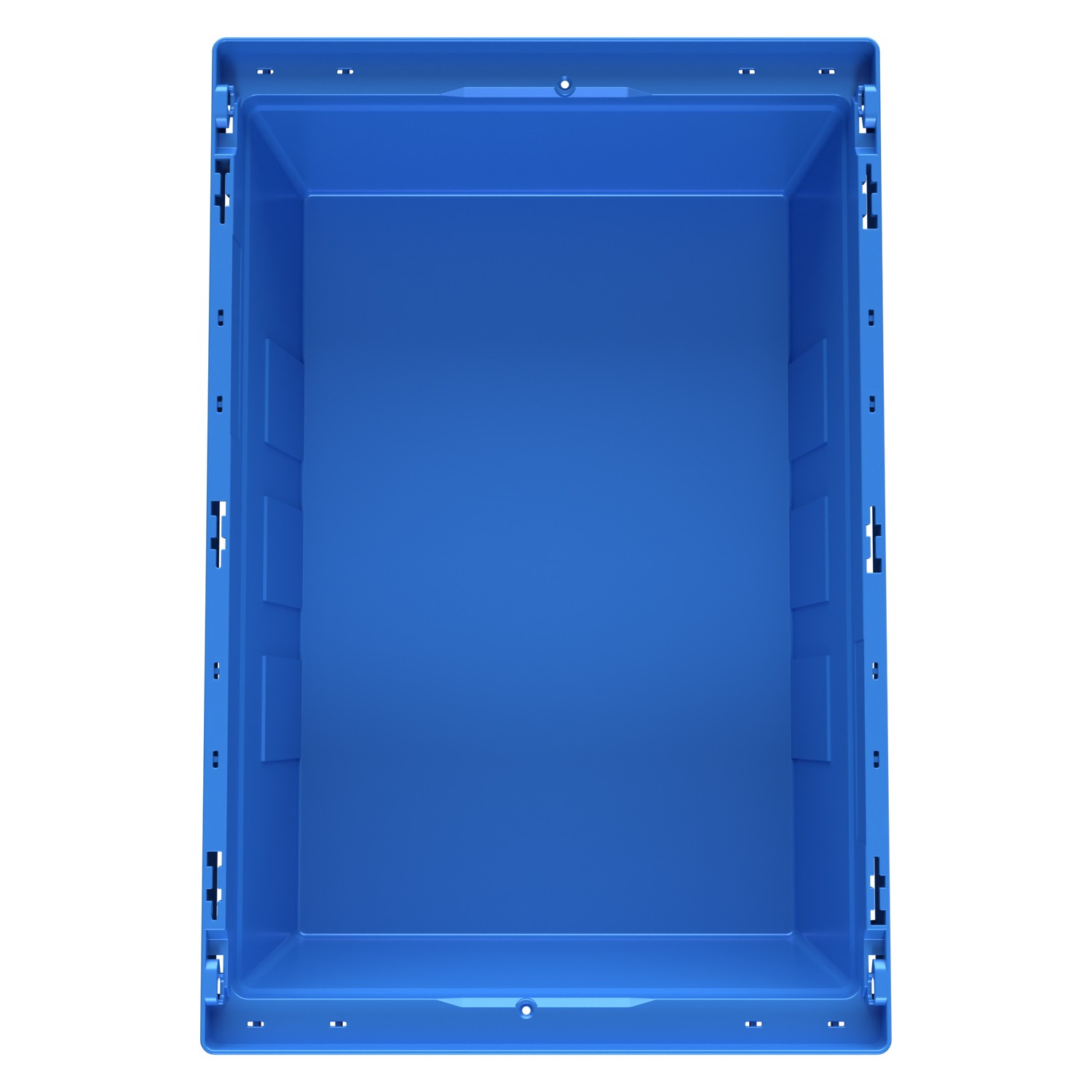 Вкладываемый контейнер INSTORE KVR-6422 600x400x235 мм iPlast голубой с усиленным дном 8-000000157