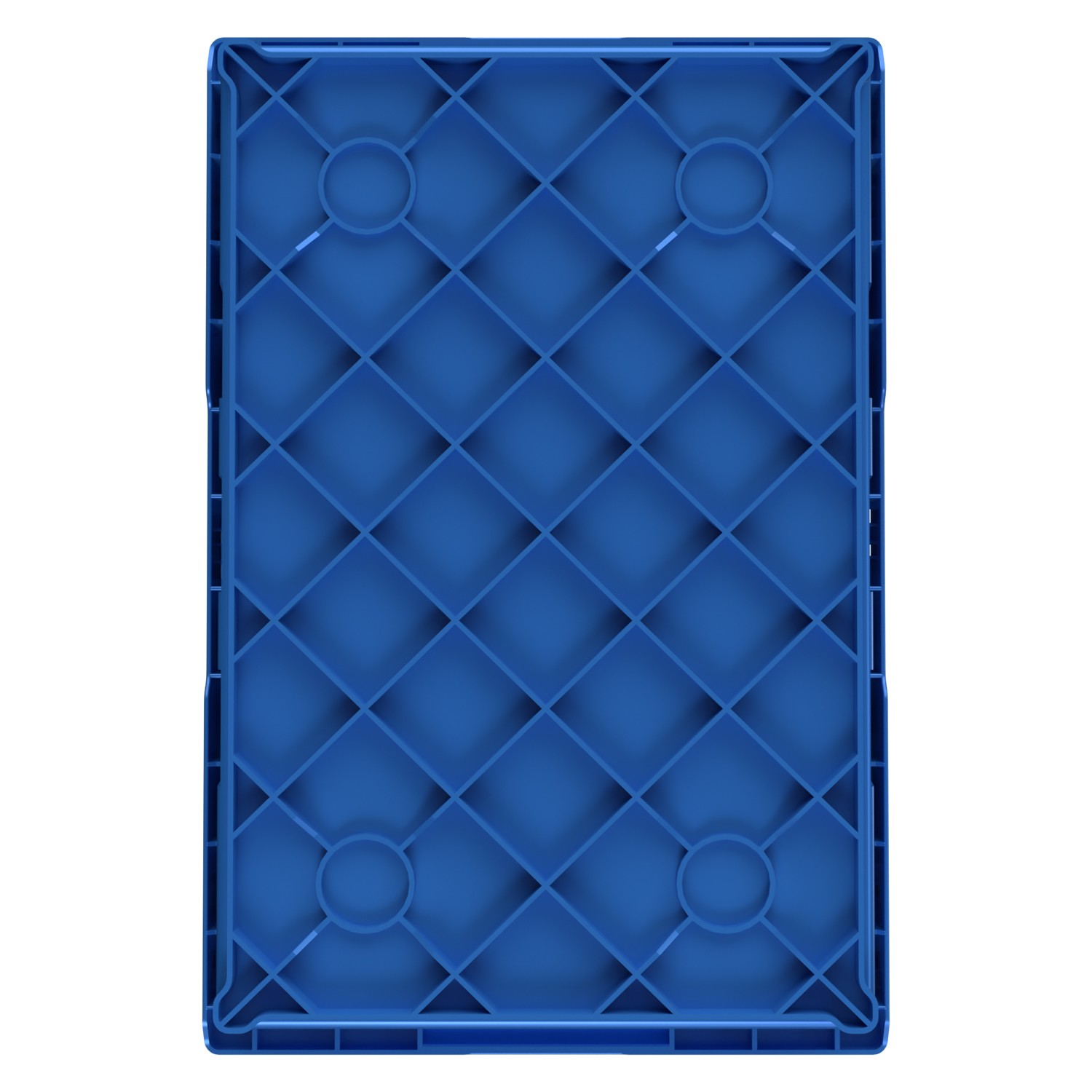 Вкладываемый контейнер INSTORE KVR-6422 600x400x235 мм iPlast голубой с усиленным дном 8-000000157