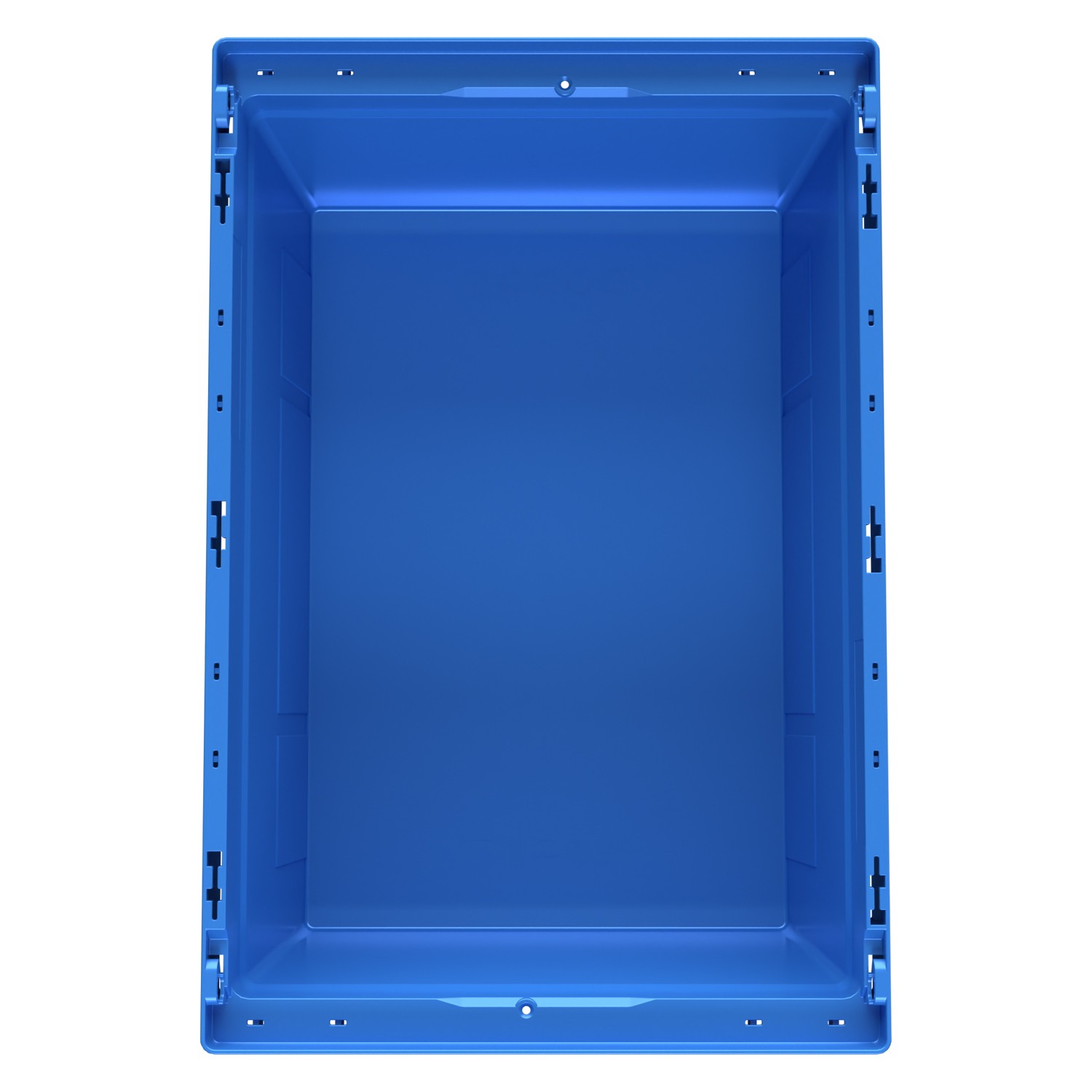 Вкладываемый контейнер INSTORE KV-6427 600x400x272 мм iPlast голубой со сплошным дном 8-000000164