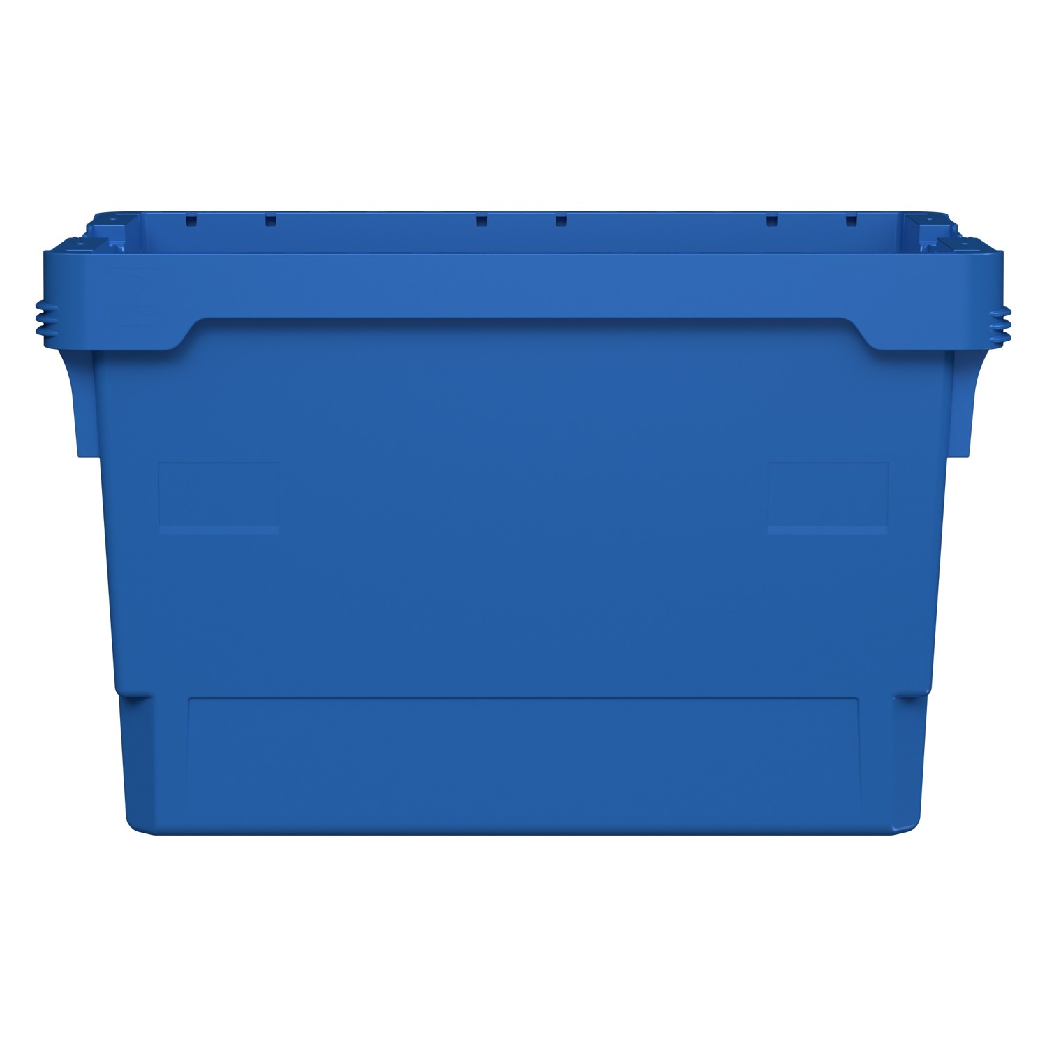Вкладываемый контейнер INSTORE KV-6437 600x400x370 мм iPlast голубой со сплошным дном 8-000000158