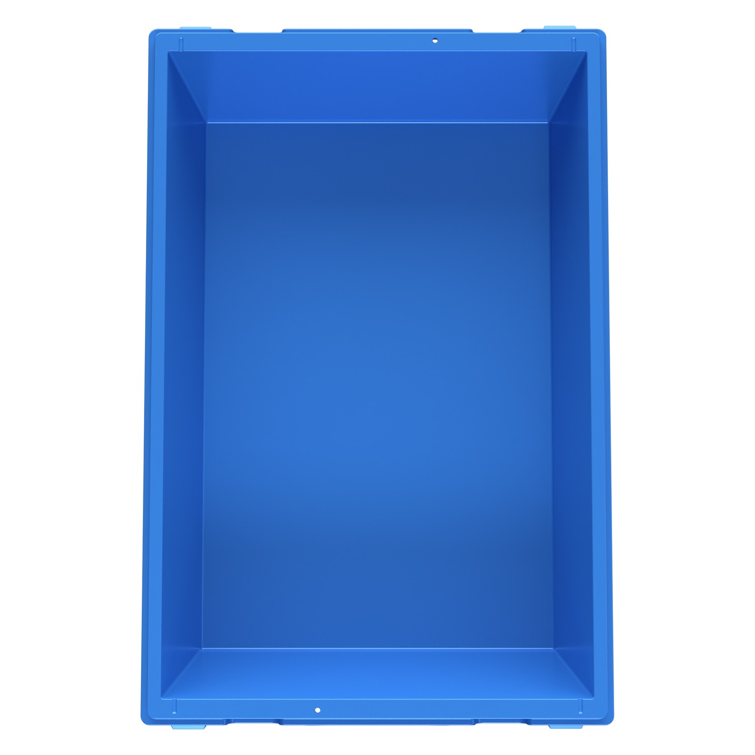 Вкладываемый контейнер INSTORE KV-6416 600x400x165 мм iPlast голубой со сплошным дном 8-000000160