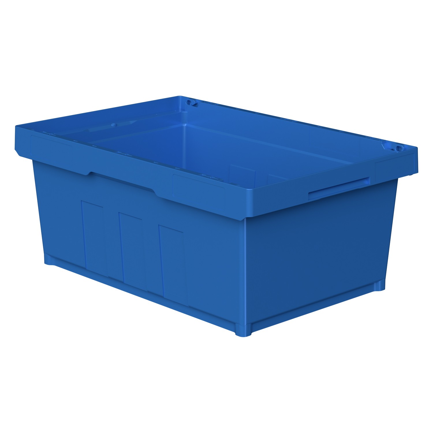 Вкладываемый контейнер INSTORE KVR-6422 600x400x235 мм iPlast голубой с усиленным дном 8-000000157