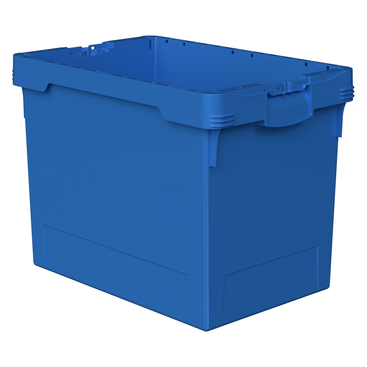 Вкладываемый контейнер INSTORE KV-6442.1 600x400x420 мм iPlast голубой со сплошным дном 8-000000407