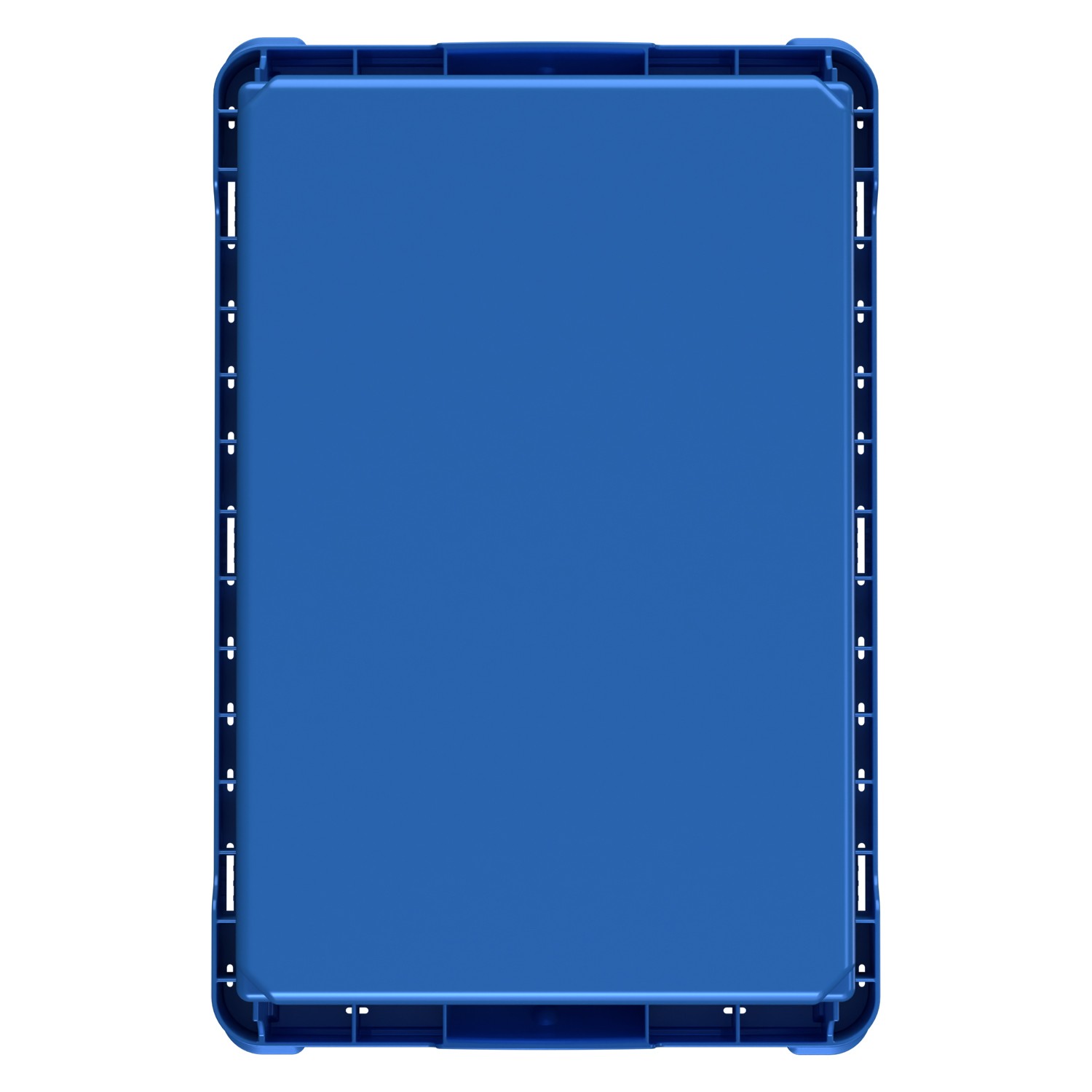 Вкладываемый контейнер INSTORE KV-6437 600x400x370 мм iPlast голубой со сплошным дном 8-000000158