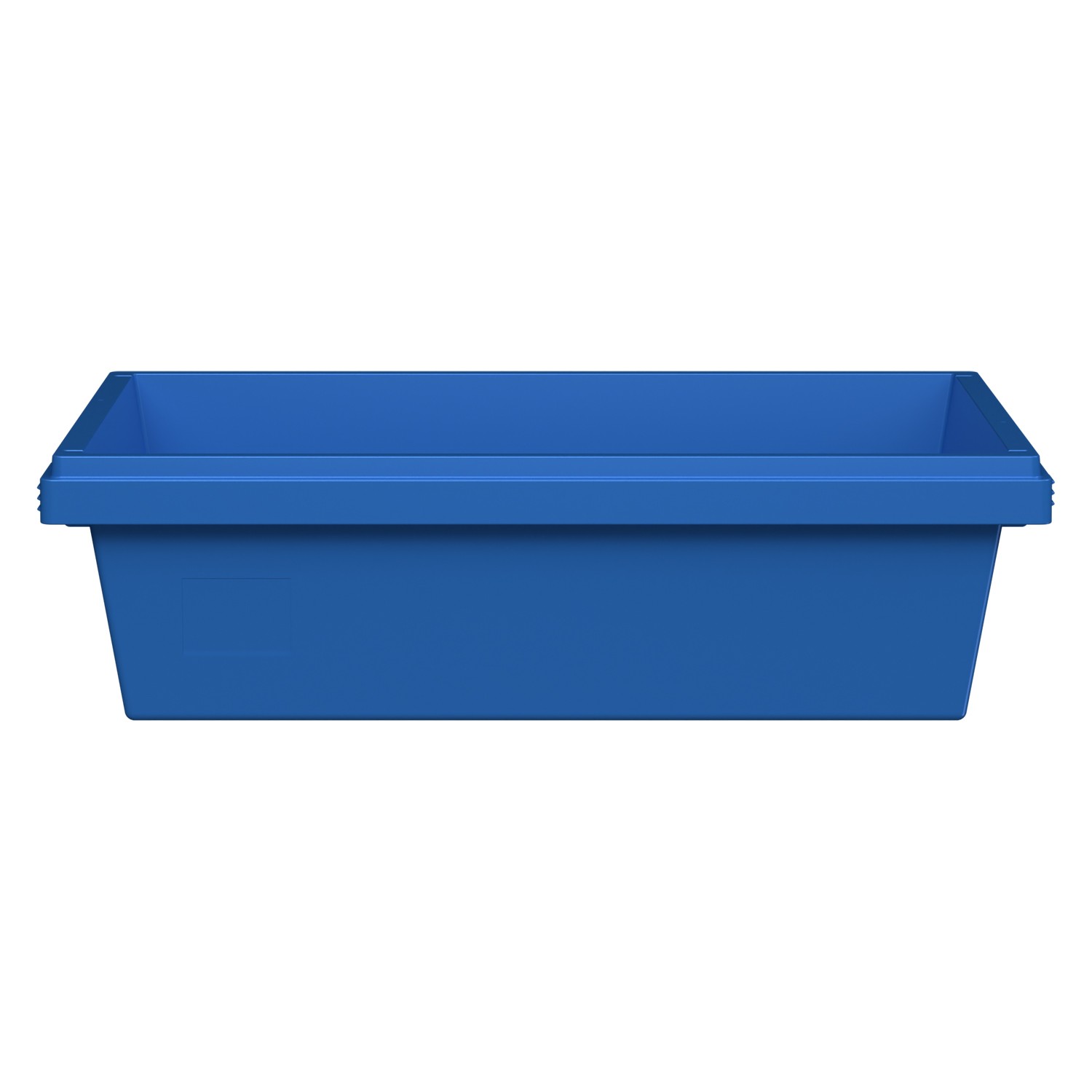 Вкладываемый контейнер INSTORE KV-6416 600x400x165 мм iPlast голубой со сплошным дном 8-000000160