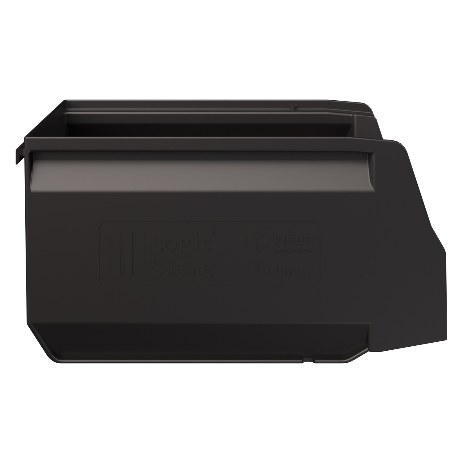 Складской лоток Logic Store 250х150х130 мм iPlast чёрный ЭКО N2 (12.402.2) 8-000000140