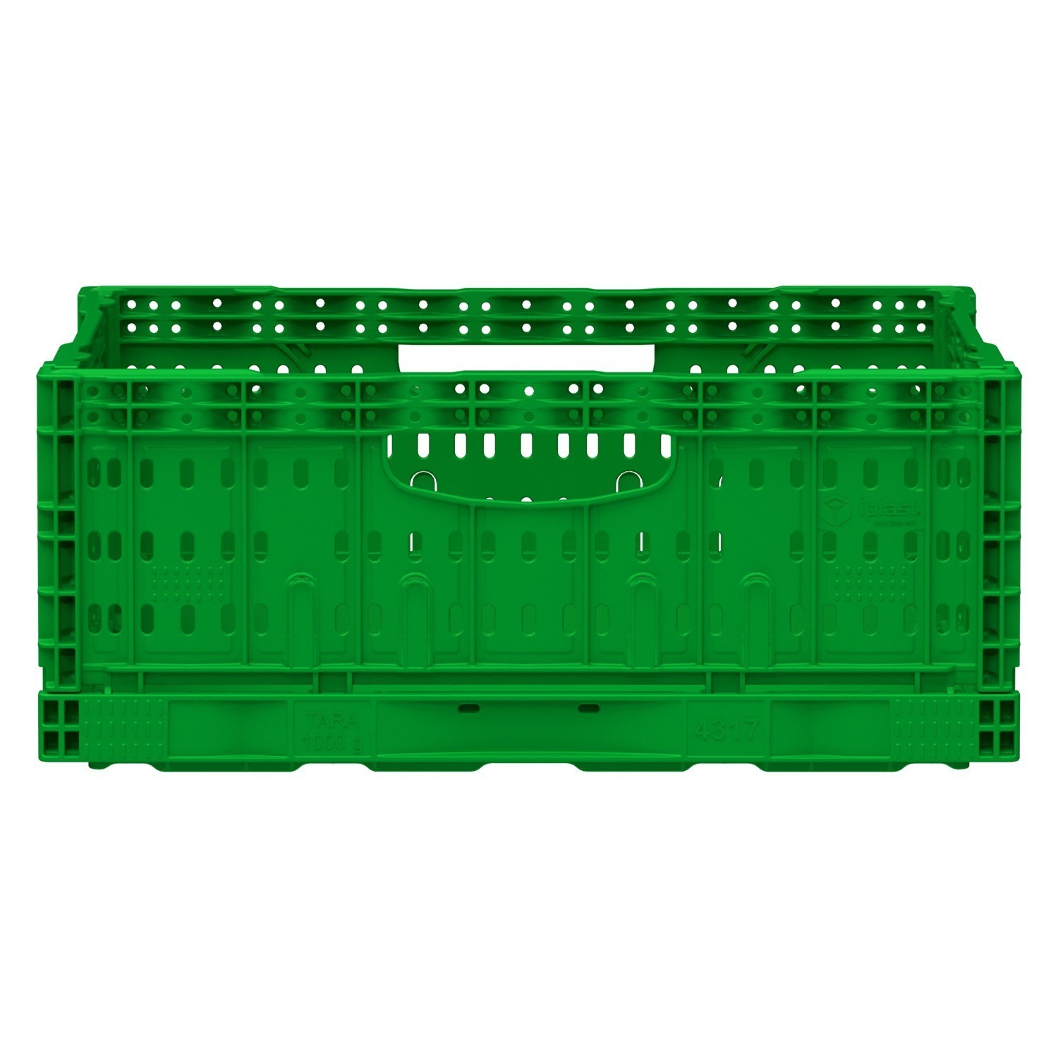 Складной ящик FC-4317 400х300х170 мм iPlast салатовый перфорированный 8-000000499