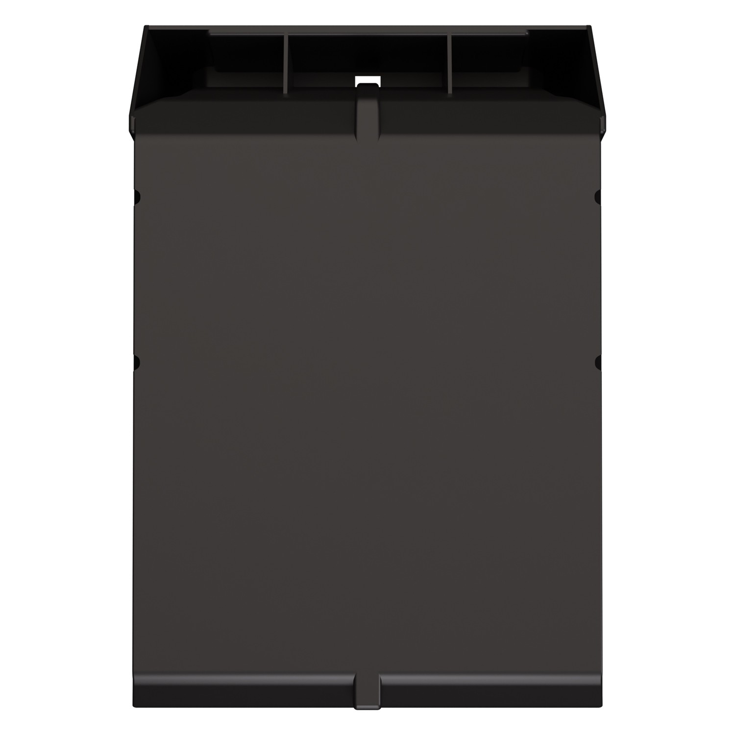 Складской лоток Logic Store 350x225x200 мм iPlast чёрный ЭКО с отверстиями для продольной перегородки 8-000000134