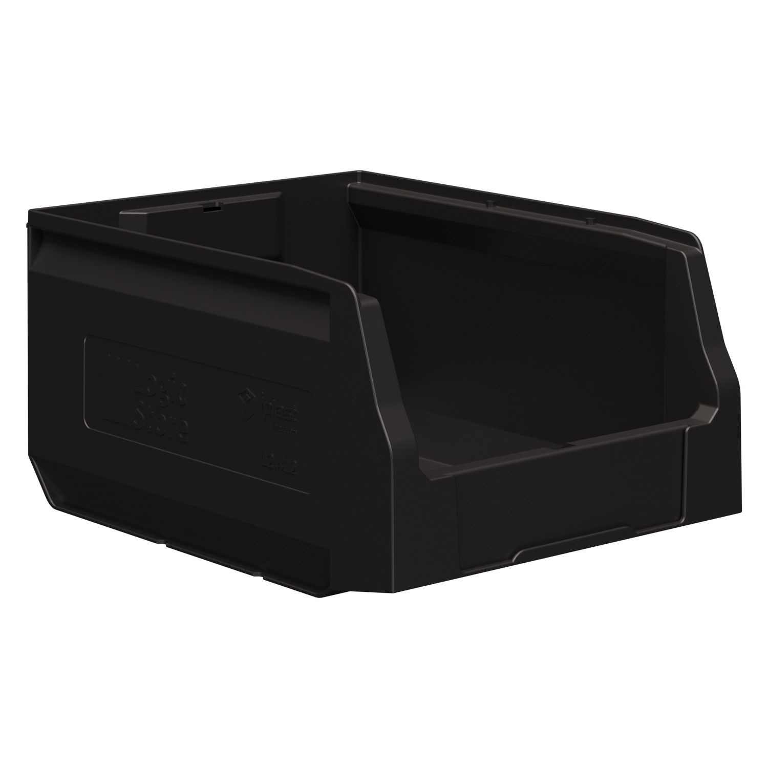 Складской лоток Logic Store 300x225x150 мм iPlast чёрный ЭКО 8-000000122