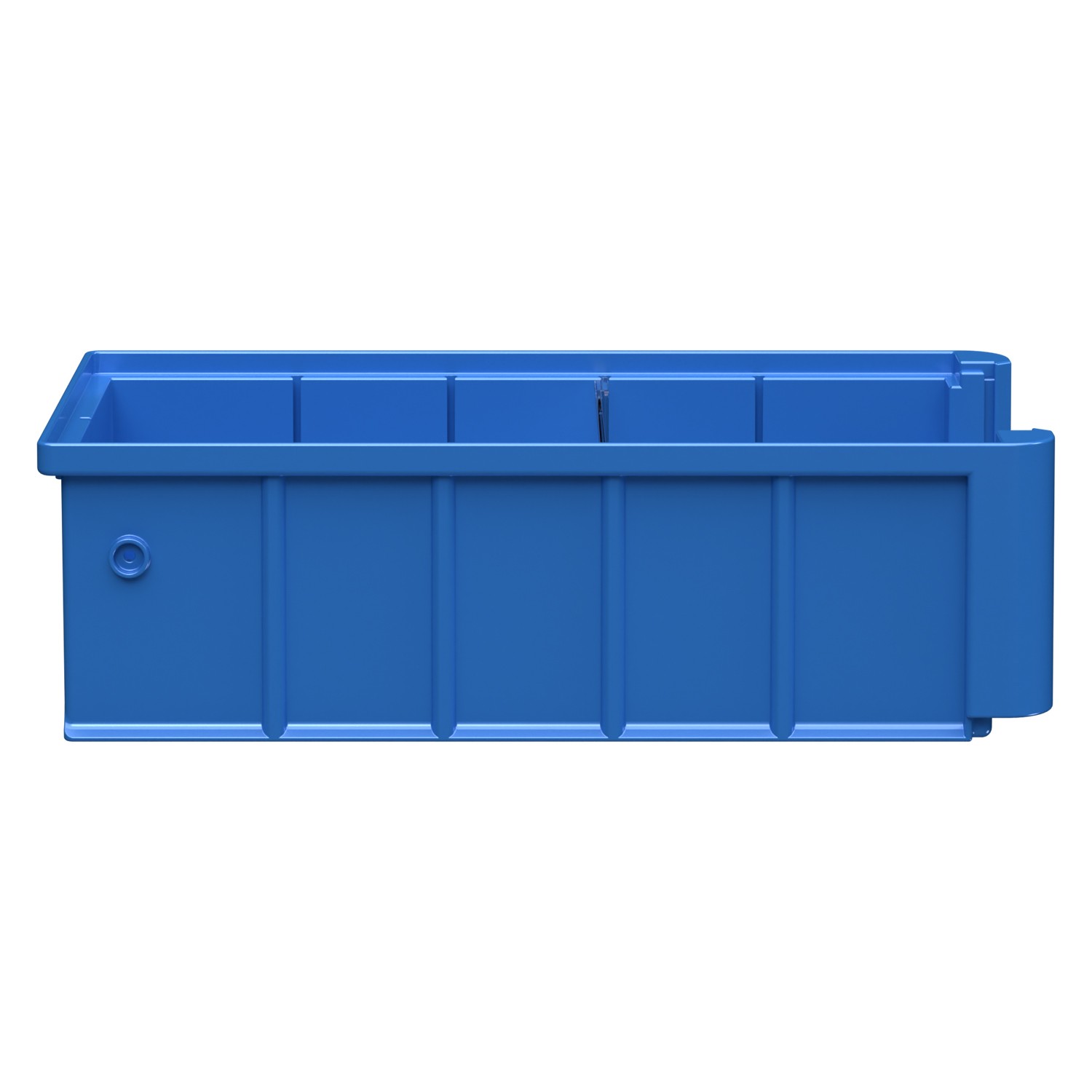 Полочный контейнер SK-31509 300х155х90 мм iPlast голубой с 1 поперечной перегородкой 8-000000109