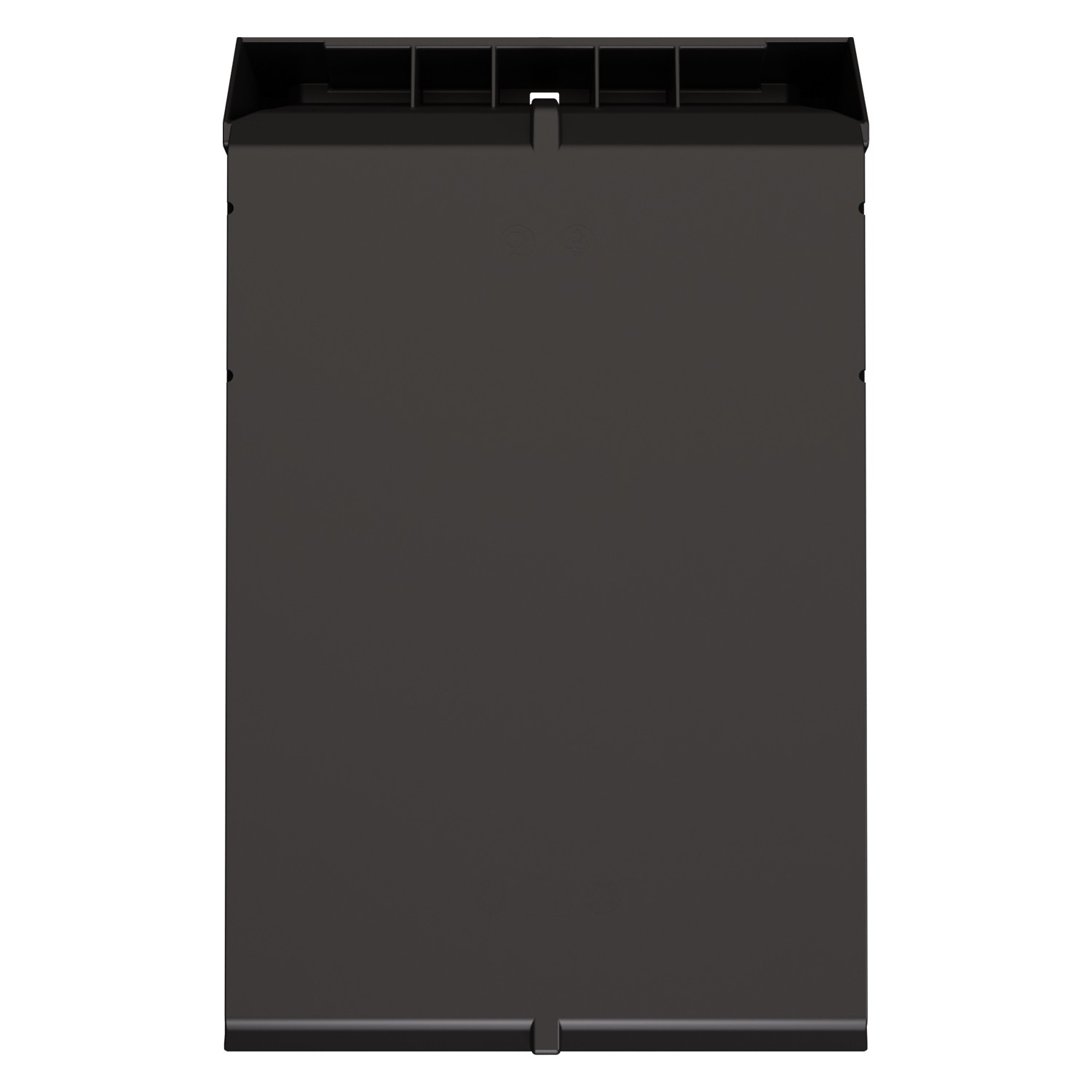 Складской лоток Logic Store 500х300х250 мм iPlast чёрный ЭКО с отверстиями для перегородок N1 (12.407.1) 8-000000125