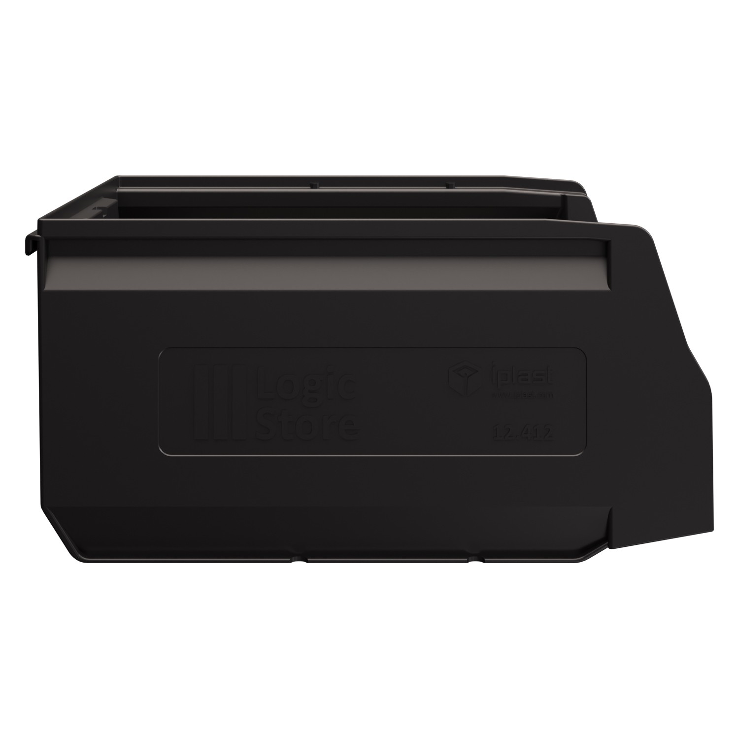 Складской лоток Logic Store 300x225x150 мм iPlast чёрный ЭКО 8-000000122