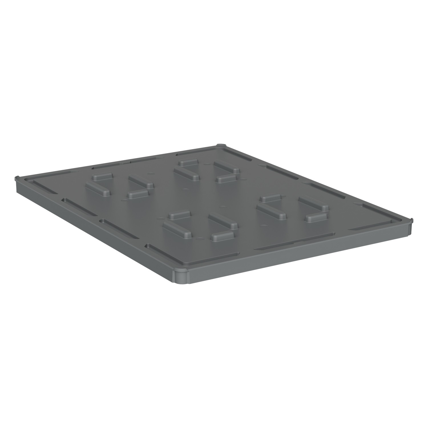 Крышка разборного контейнера Polybox 1450х1150х60 мм iPlast серая NEW (05.022) 8-000000242