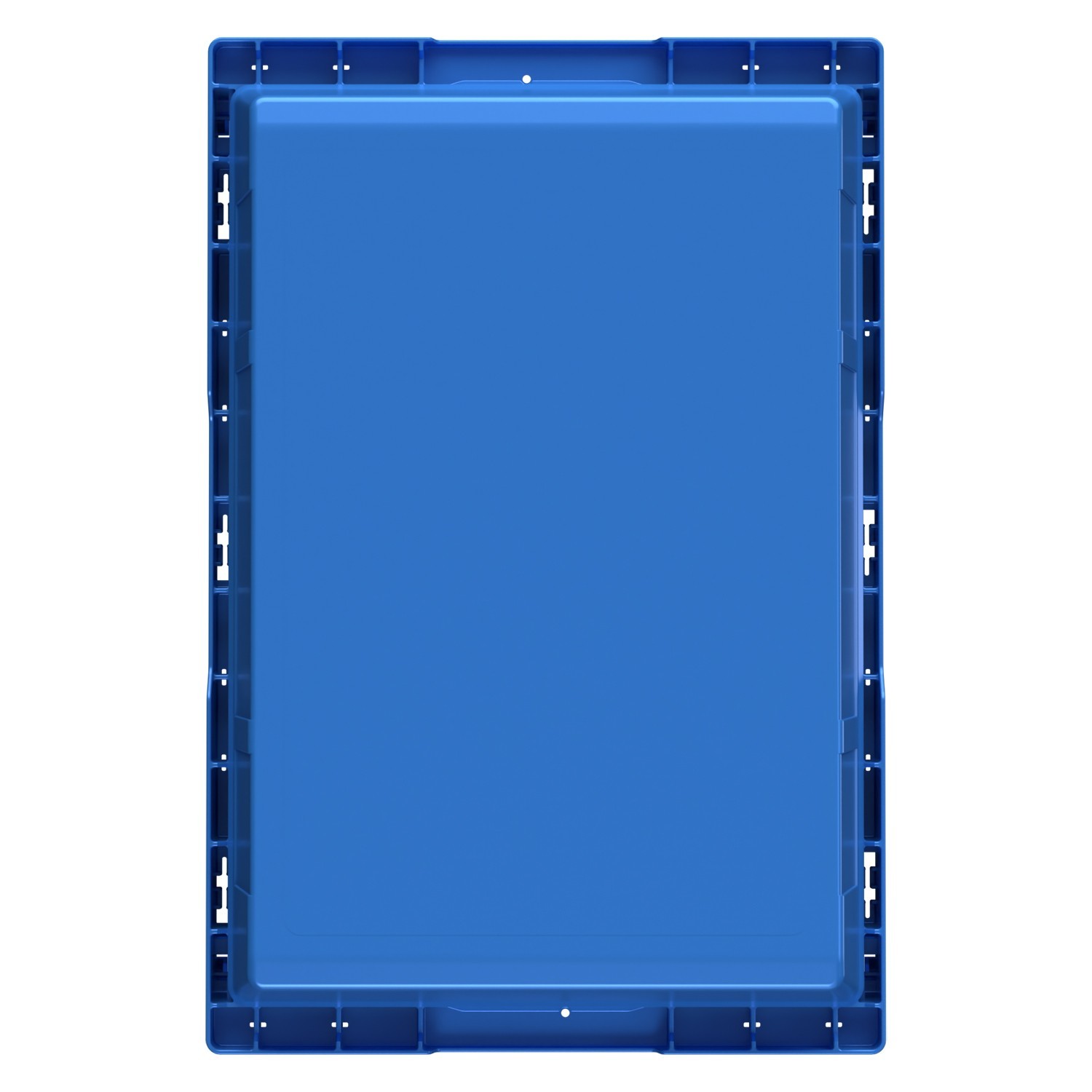 Вкладываемый контейнер INSTORE KV-6417 600x400x172 мм iPlast голубой со сплошным дном 8-000000165