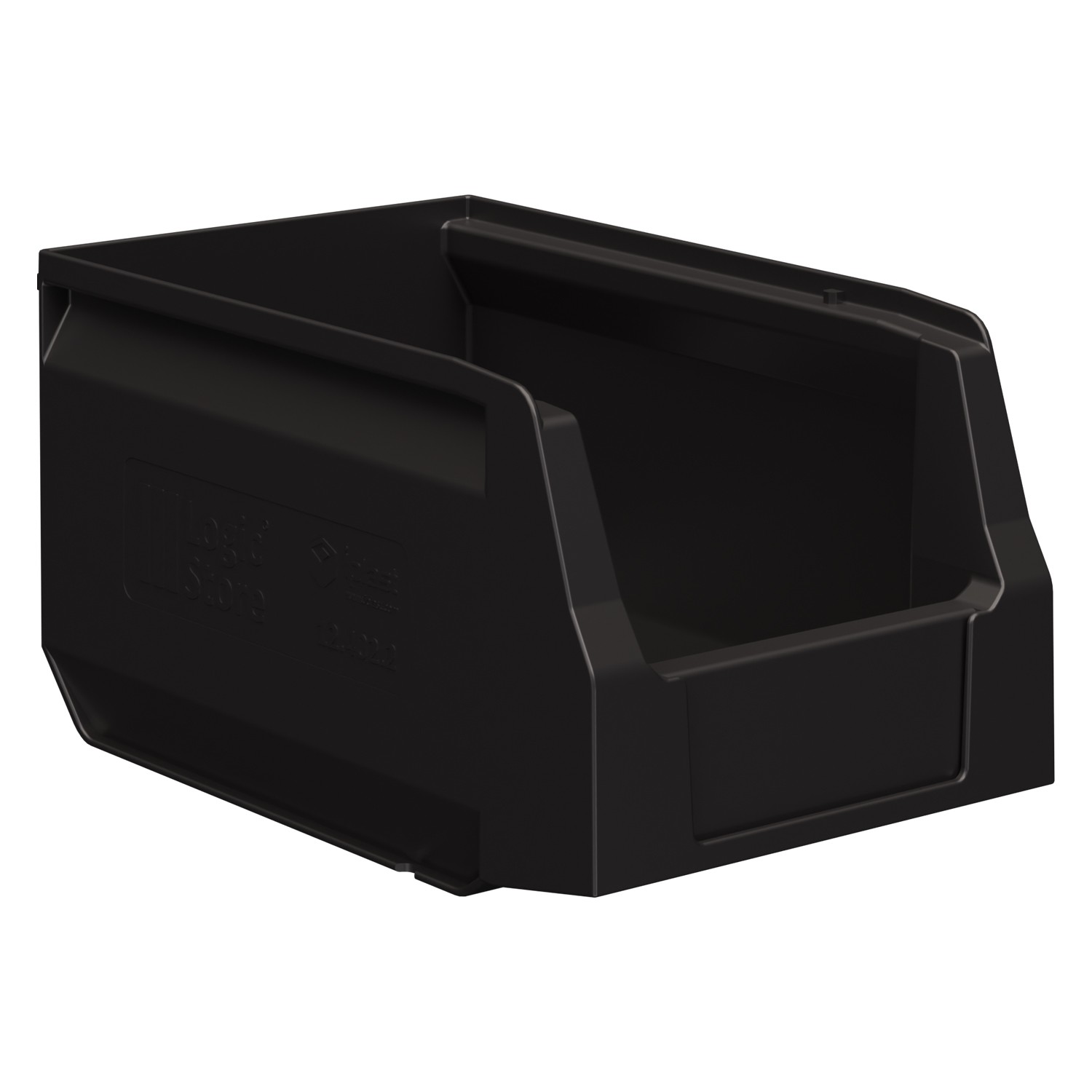 Складской лоток Logic Store 250х150х130 мм iPlast чёрный ЭКО N2 (12.402.2) 8-000000140